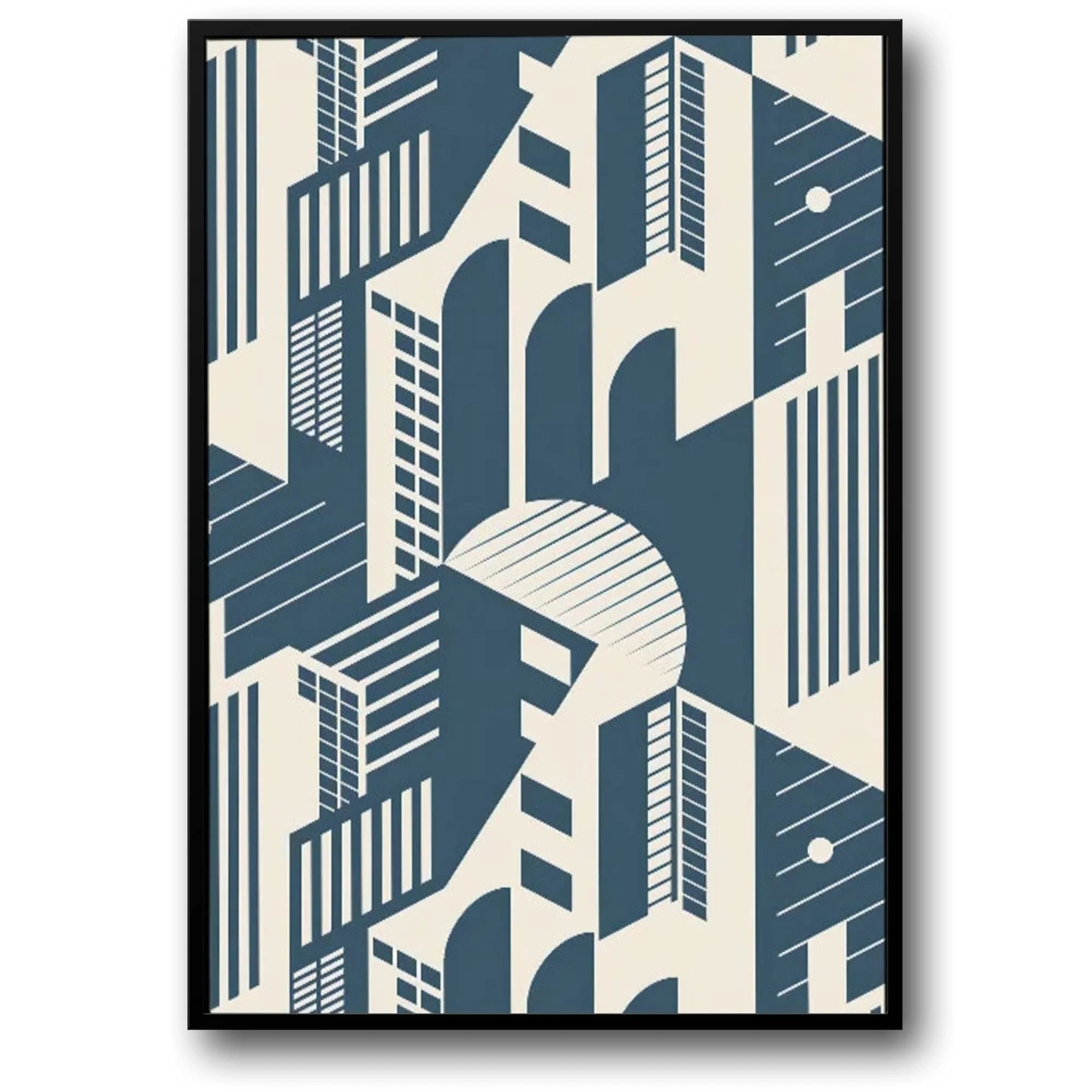 Bauhaus Metropolis Mirage | Abstract Cityscape