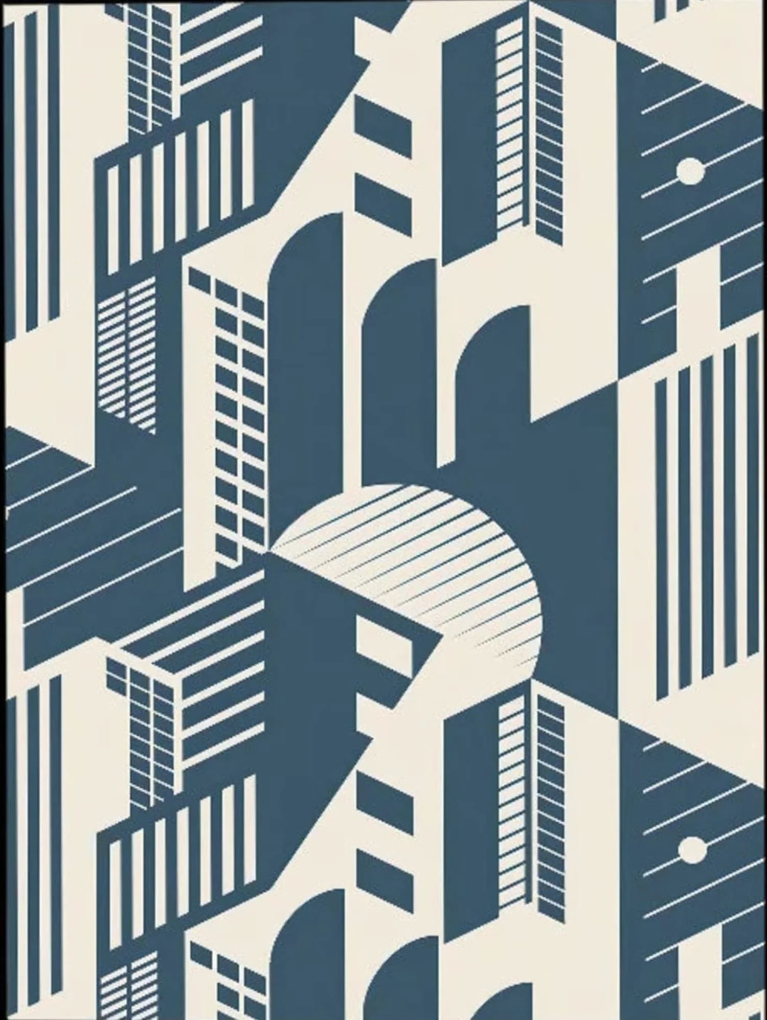 Bauhaus Metropolis Mirage | Abstract Cityscape - Image 4