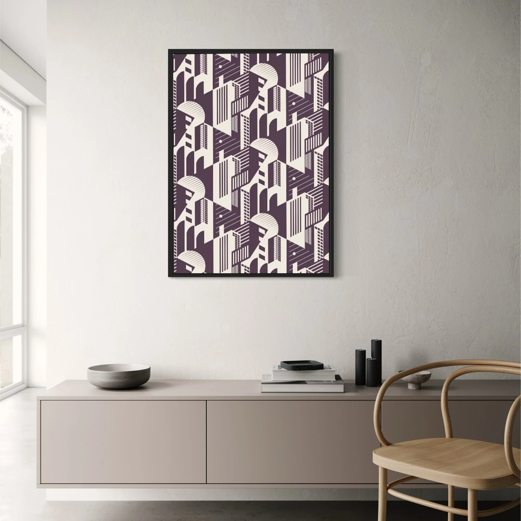 Bauhaus Urban Rhythms | Geometric Symmetry | Minimalist Design - Image 2