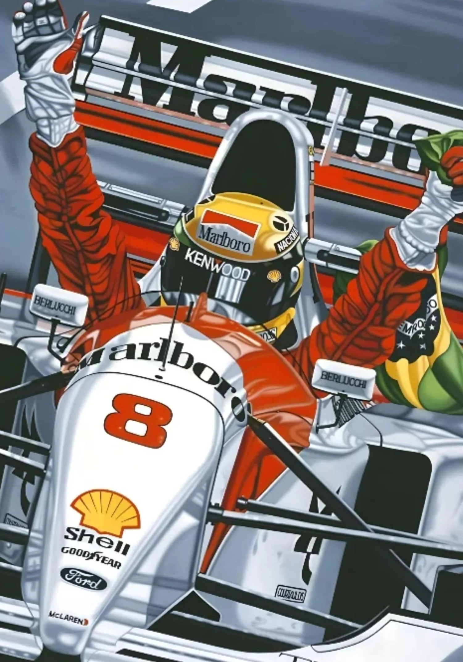 Ayrton Senna F1 Racing Driver - Image 4