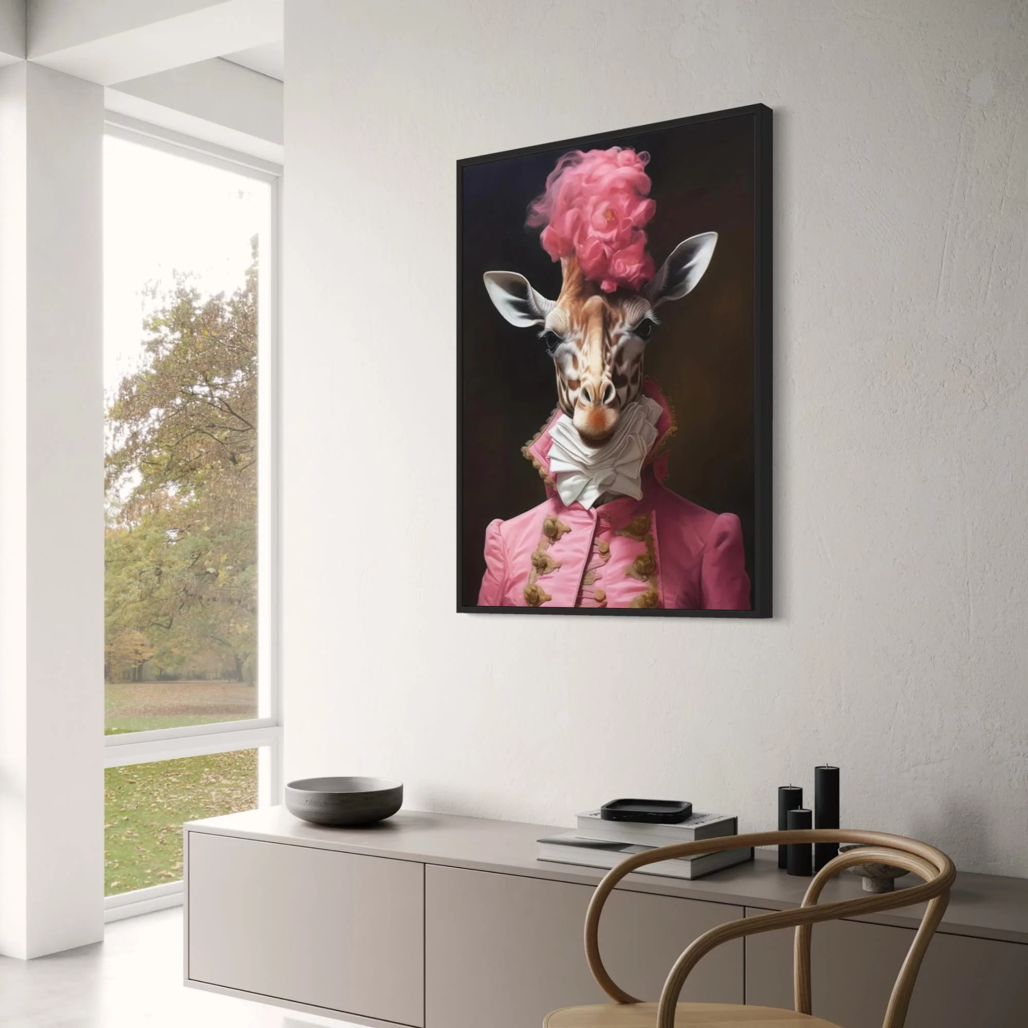 Royal Punk Circus Giraffe | Whimsical Animal Illustration - Image 3