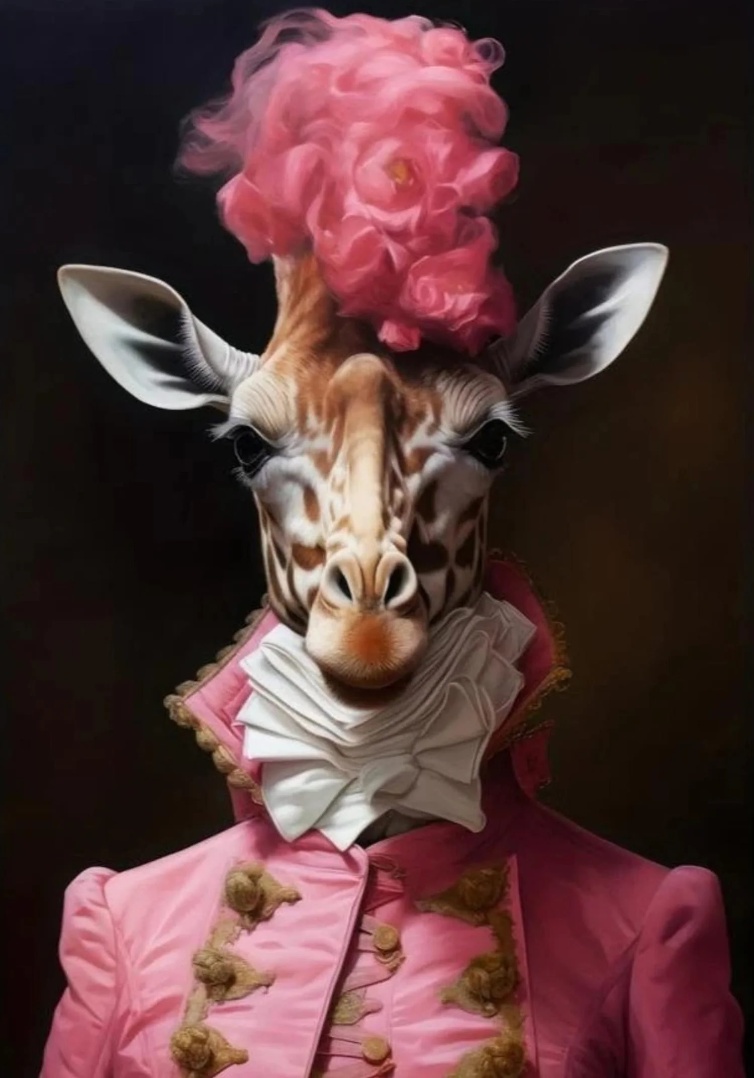 Royal Punk Circus Giraffe | Whimsical Animal Illustration - Image 4