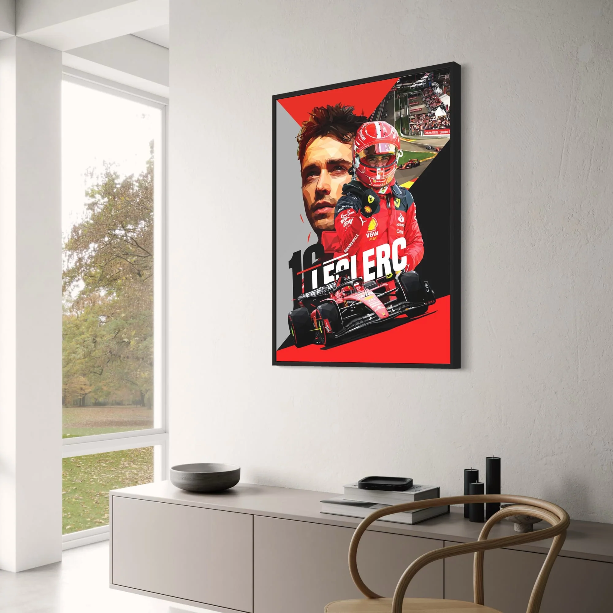 Charles Leclerc F1 Legend | Racer Helmet Art - Image 3