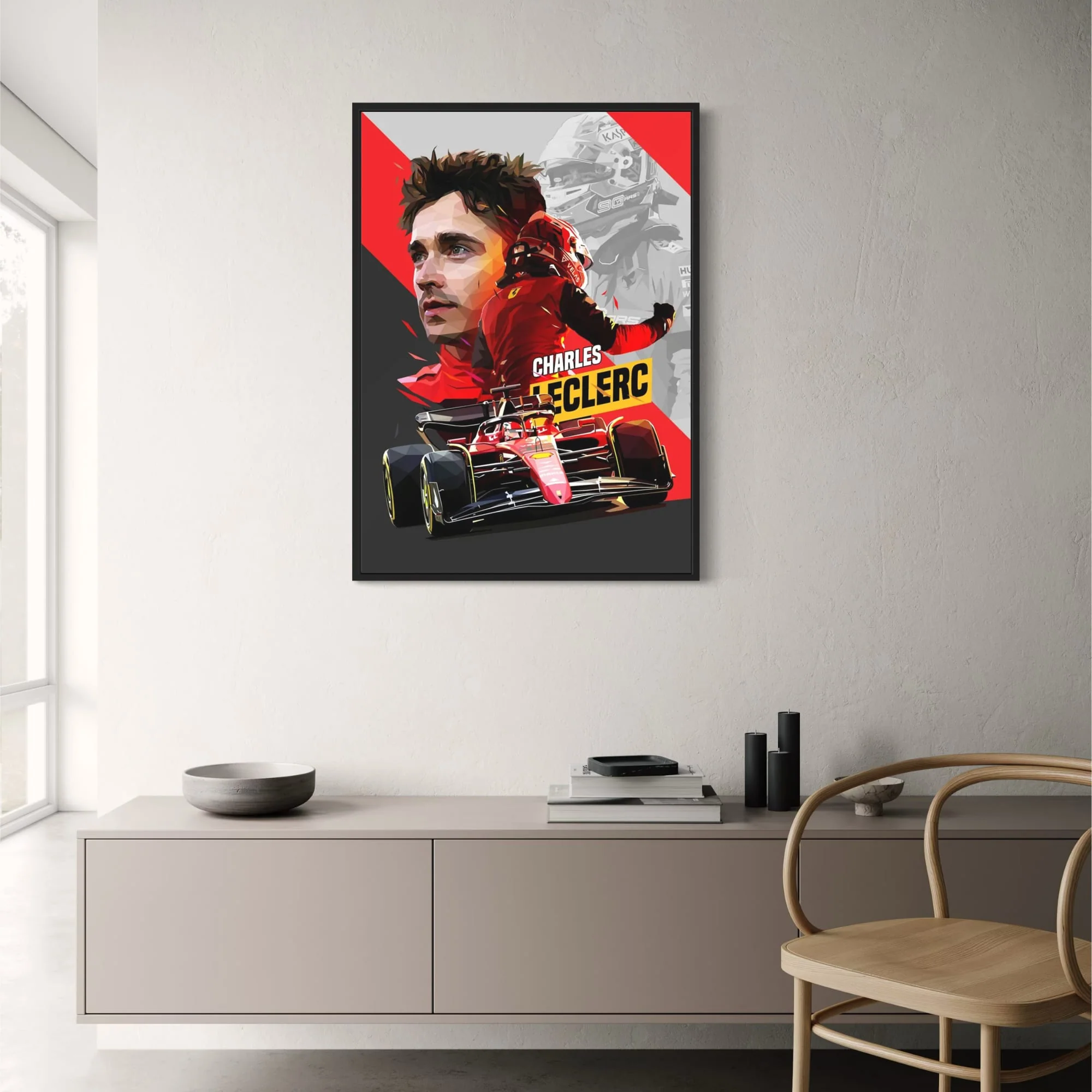 Charles Leclerc F1 Helmet Art - Image 2