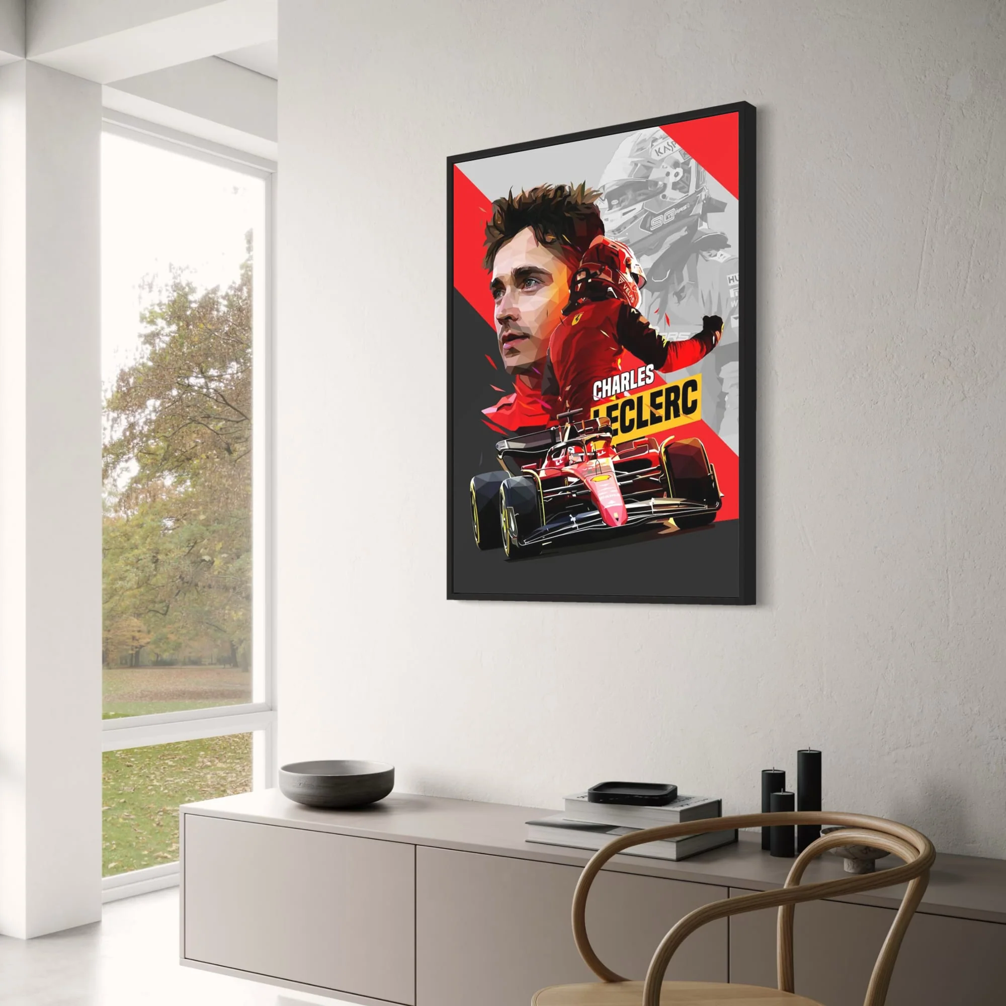 Charles Leclerc F1 Helmet Art - Image 3