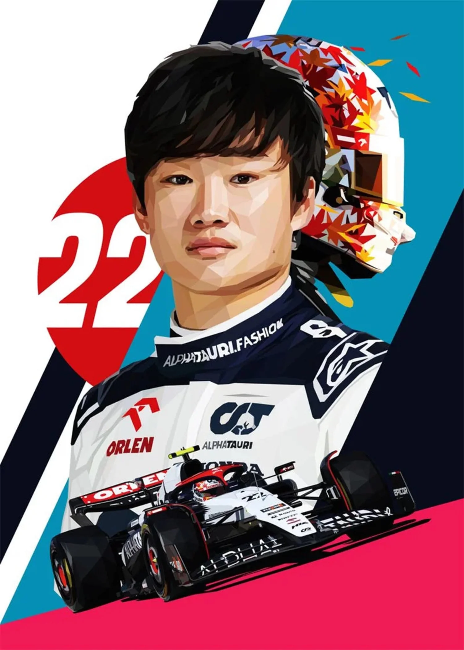Yuki Tsunoda | F1 Racer Helmet - Image 4