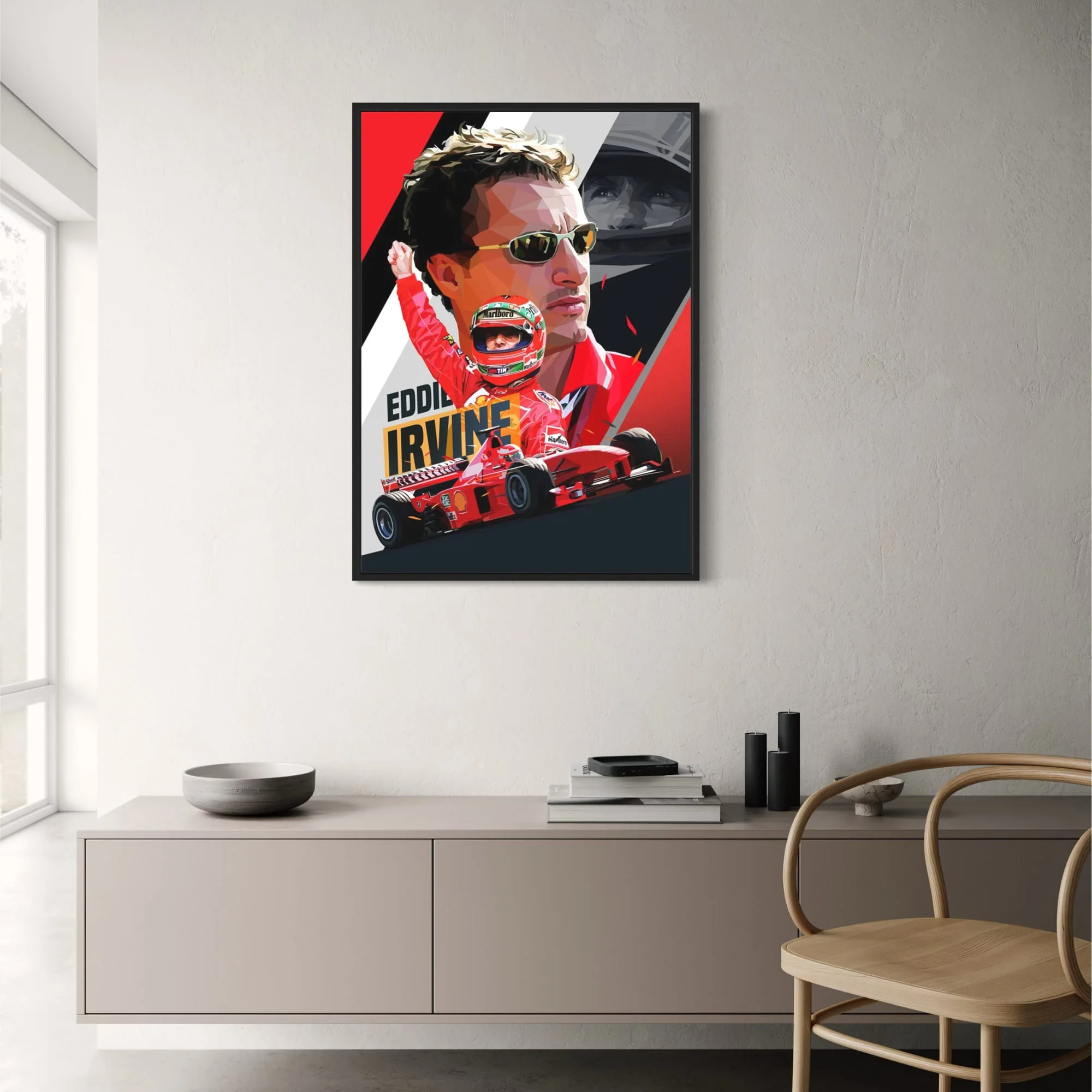 Eddie Irvine | Formula 1 Racer Helmet - Image 2