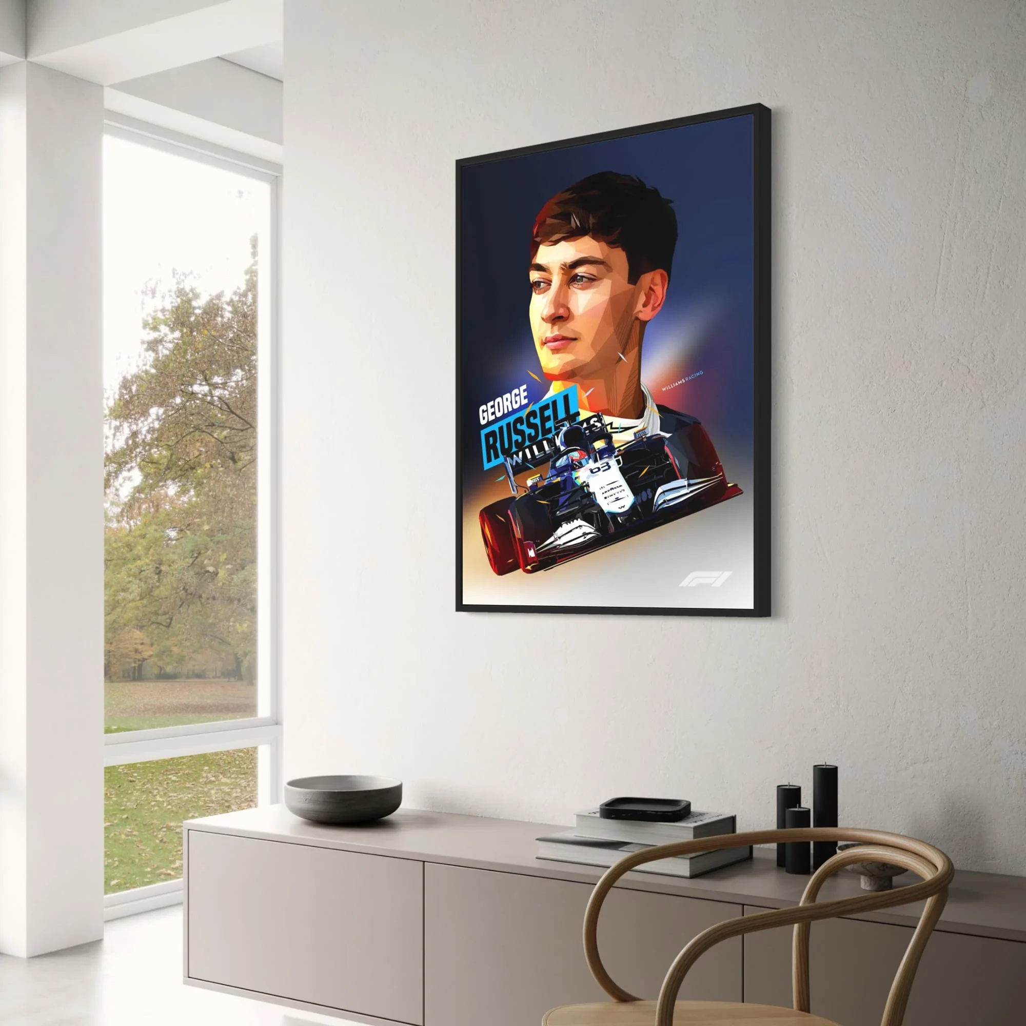 George Russell | F1 Racer Helmet | Motorsport Art - Image 3