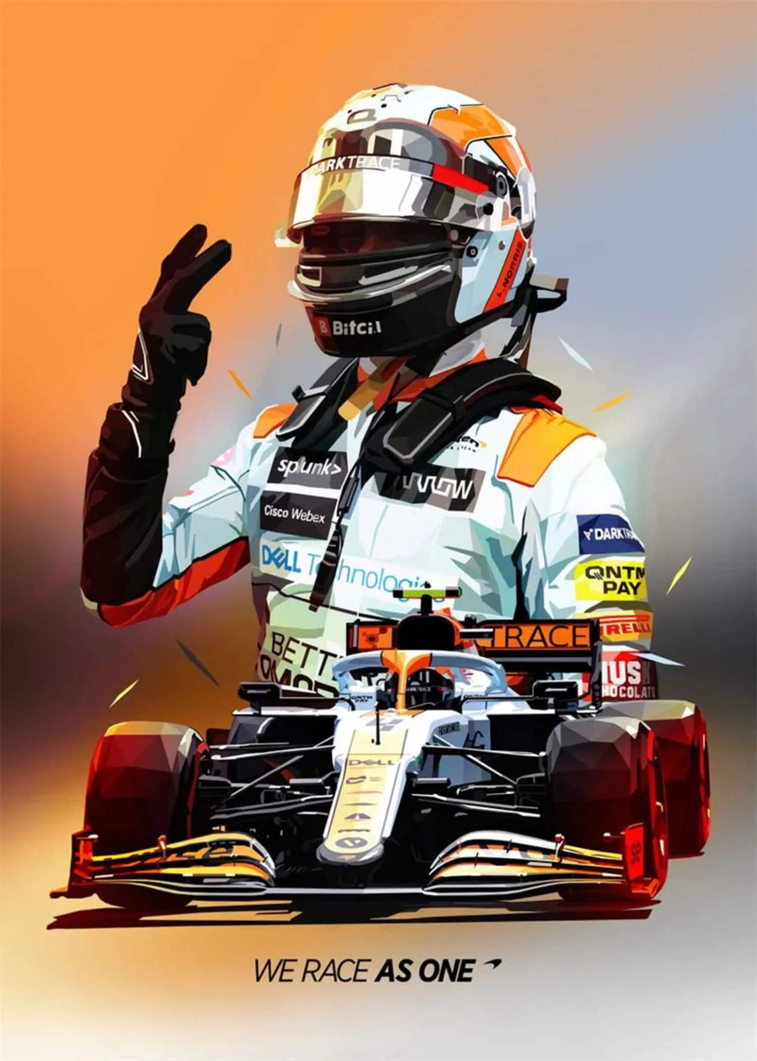 F1 Legend Helmet | McLaren | We Race As One - Image 4