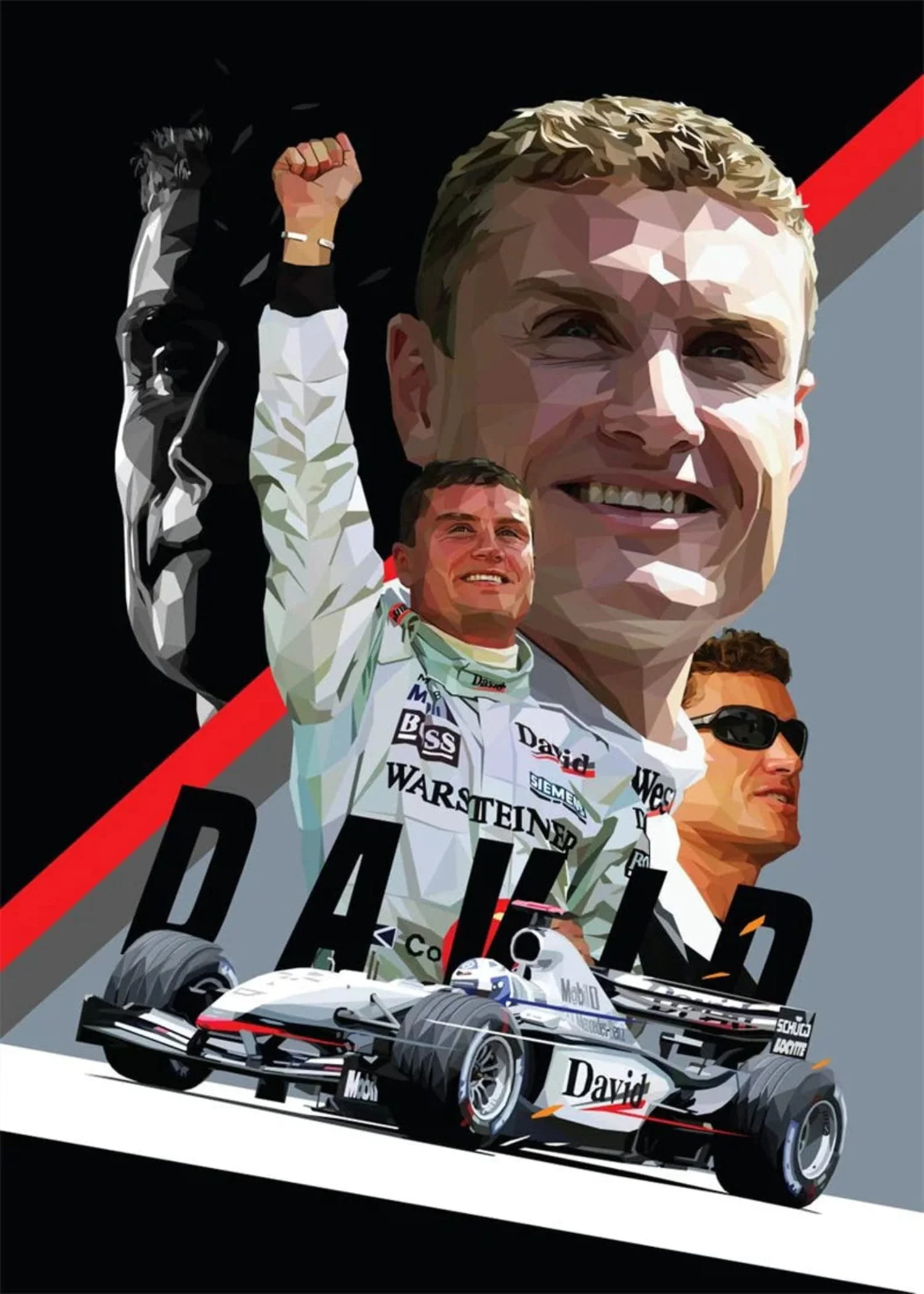 David Coulthard | F1 Racing Helmet - Image 4