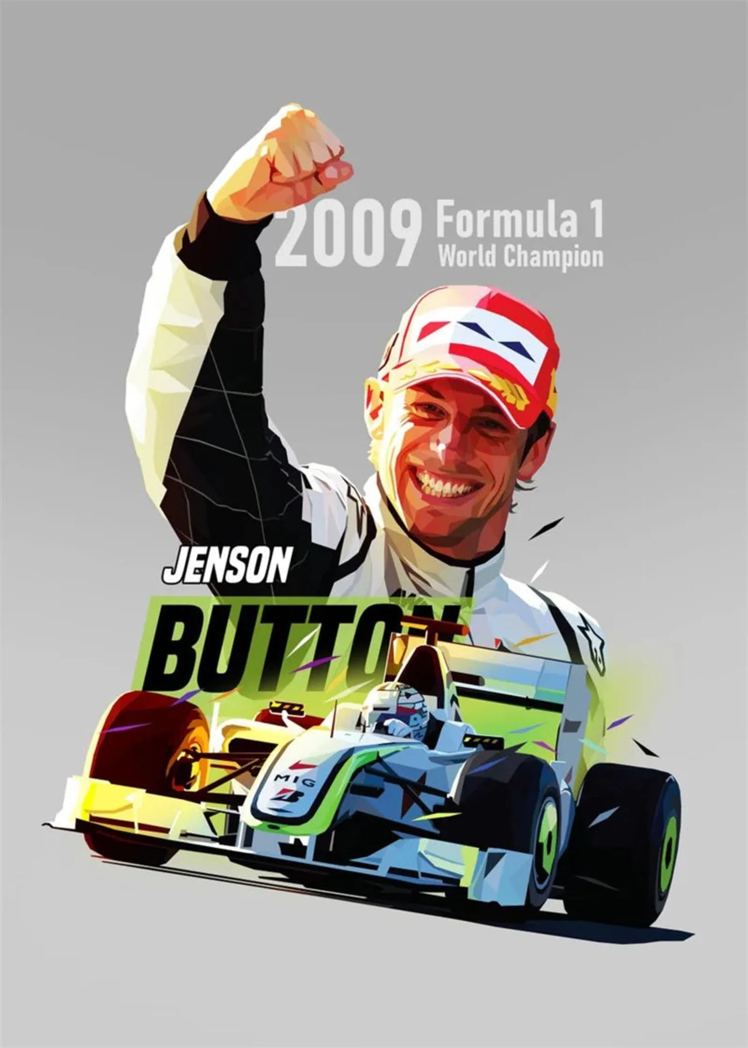 Jenson Button | F1 Racer Helmet Art - Image 4