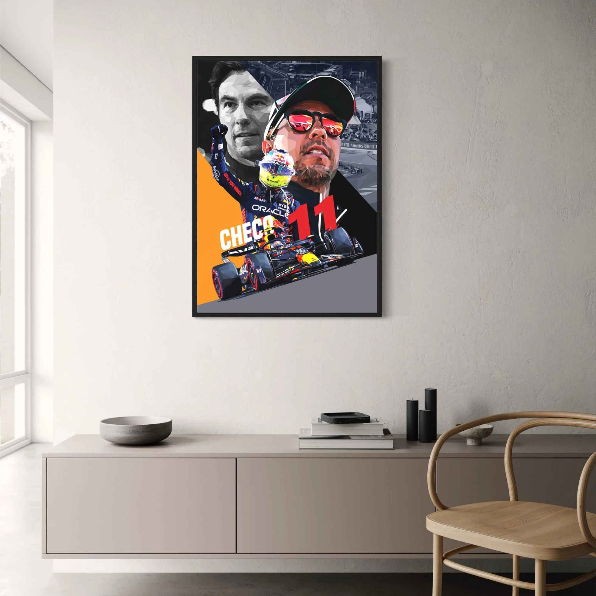 Sergio Perez 11 | Formula 1 Helmet Art - Image 2