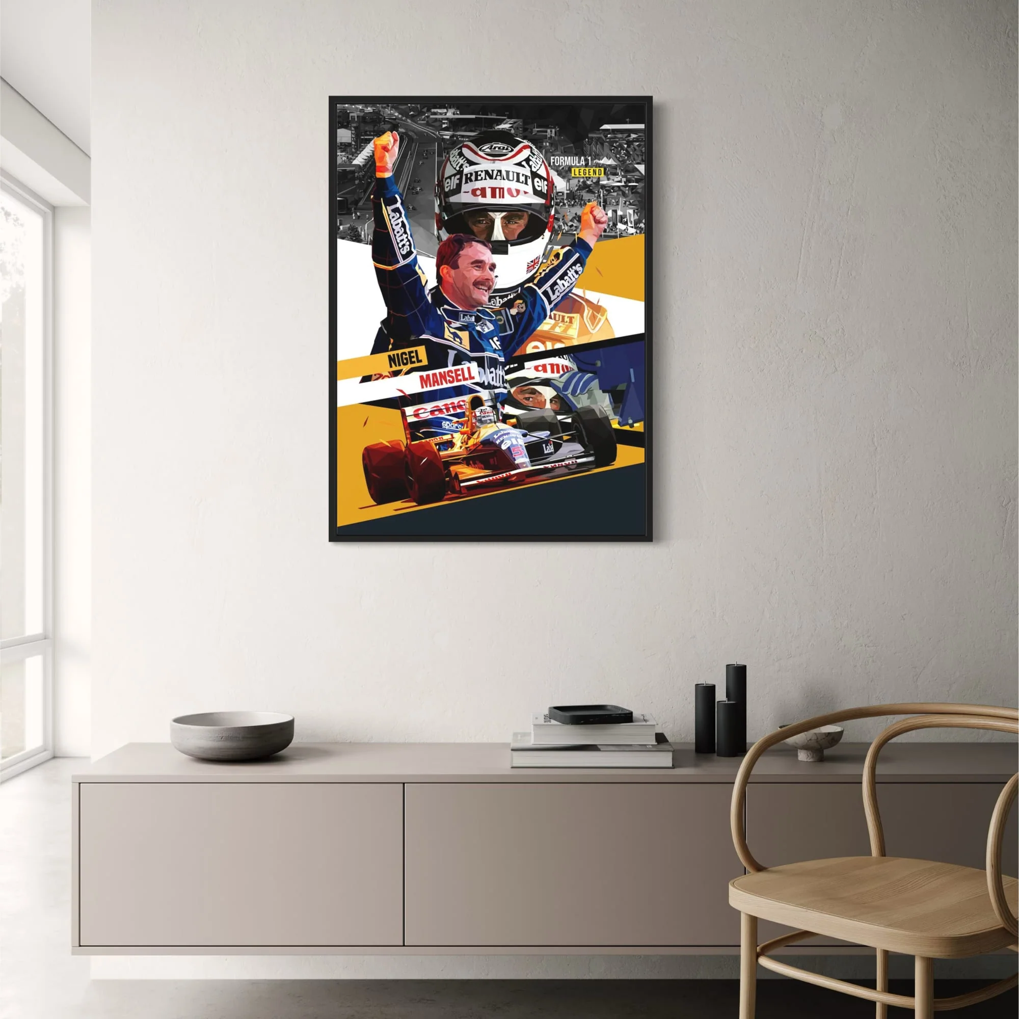 Nigel Mansell | Formula 1 Legend | Racer Helmet - Image 2
