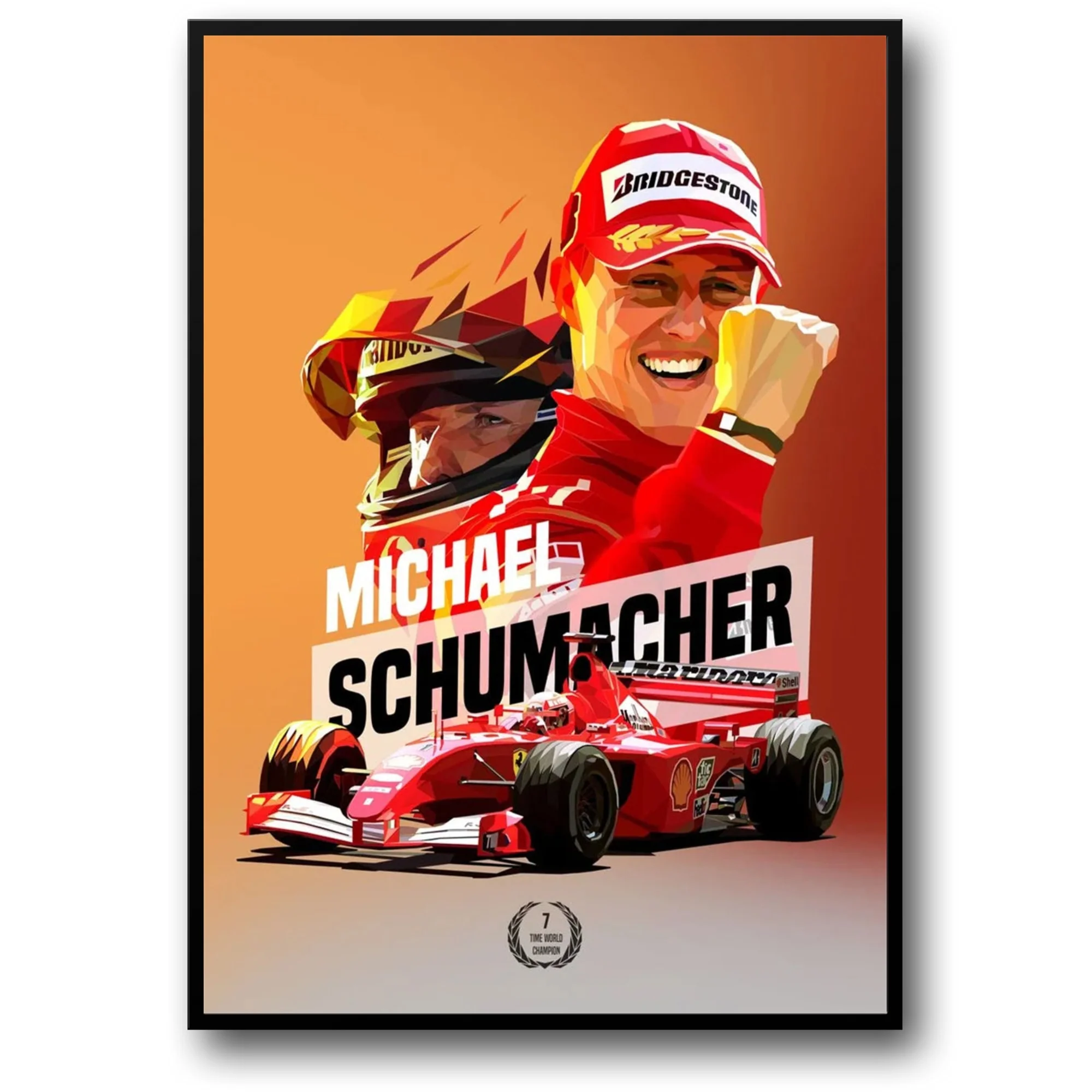 Schumacher Helmet | Ferrari Racing Art