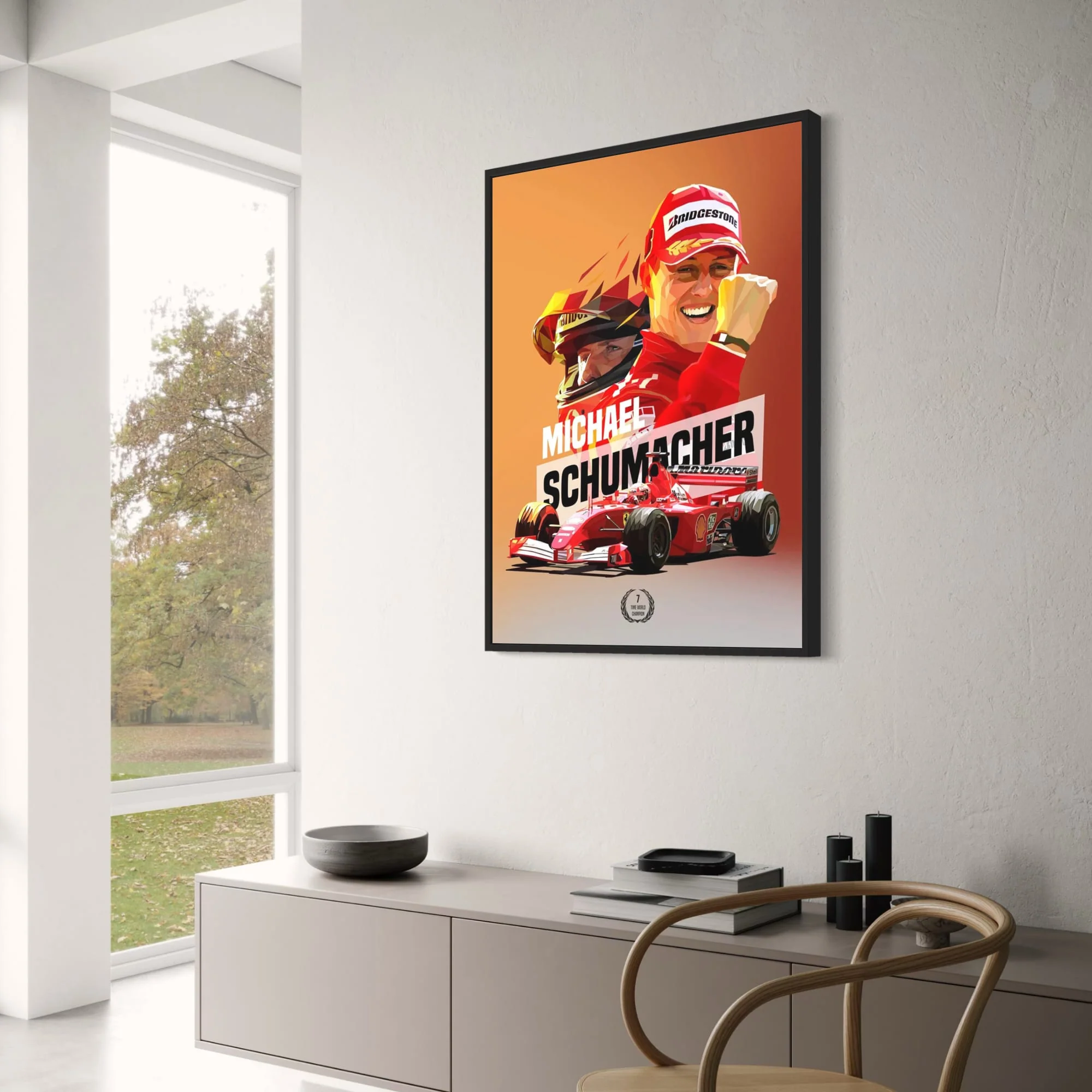 Schumacher Helmet | Ferrari Racing Art - Image 3