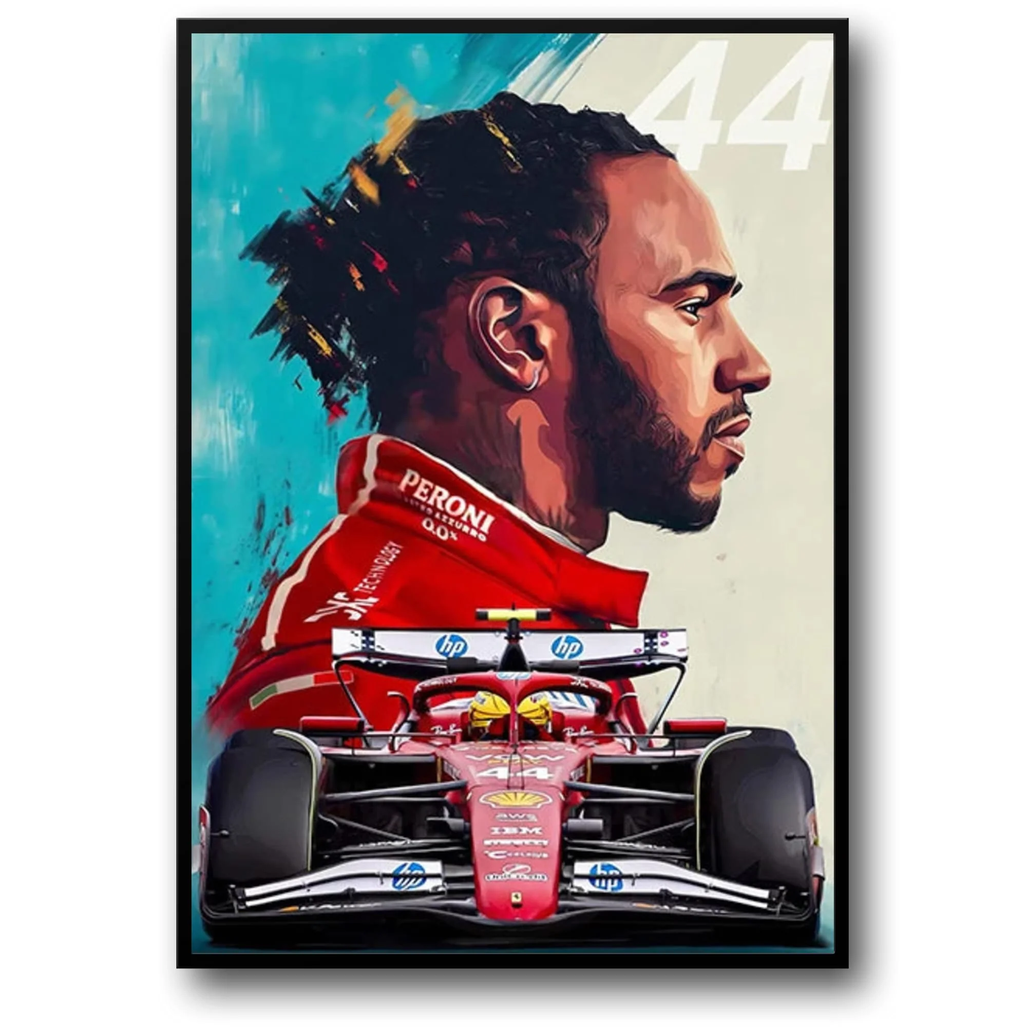 Lewis Hamilton 2025 | Abstract SF25 | Number 44