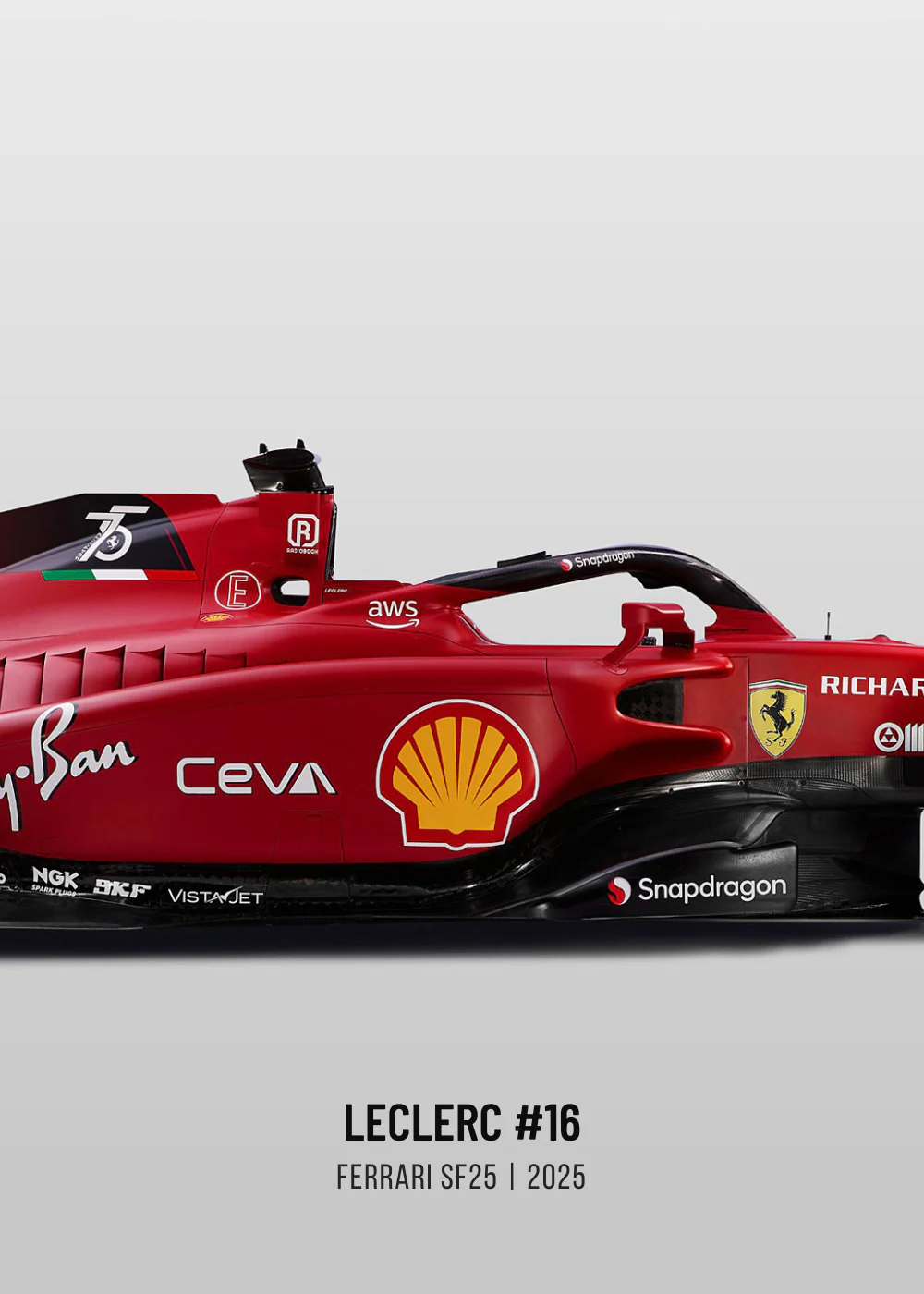 Ferrari F1 | Charles Leclerc 2025 | Triple Panel - Image 3