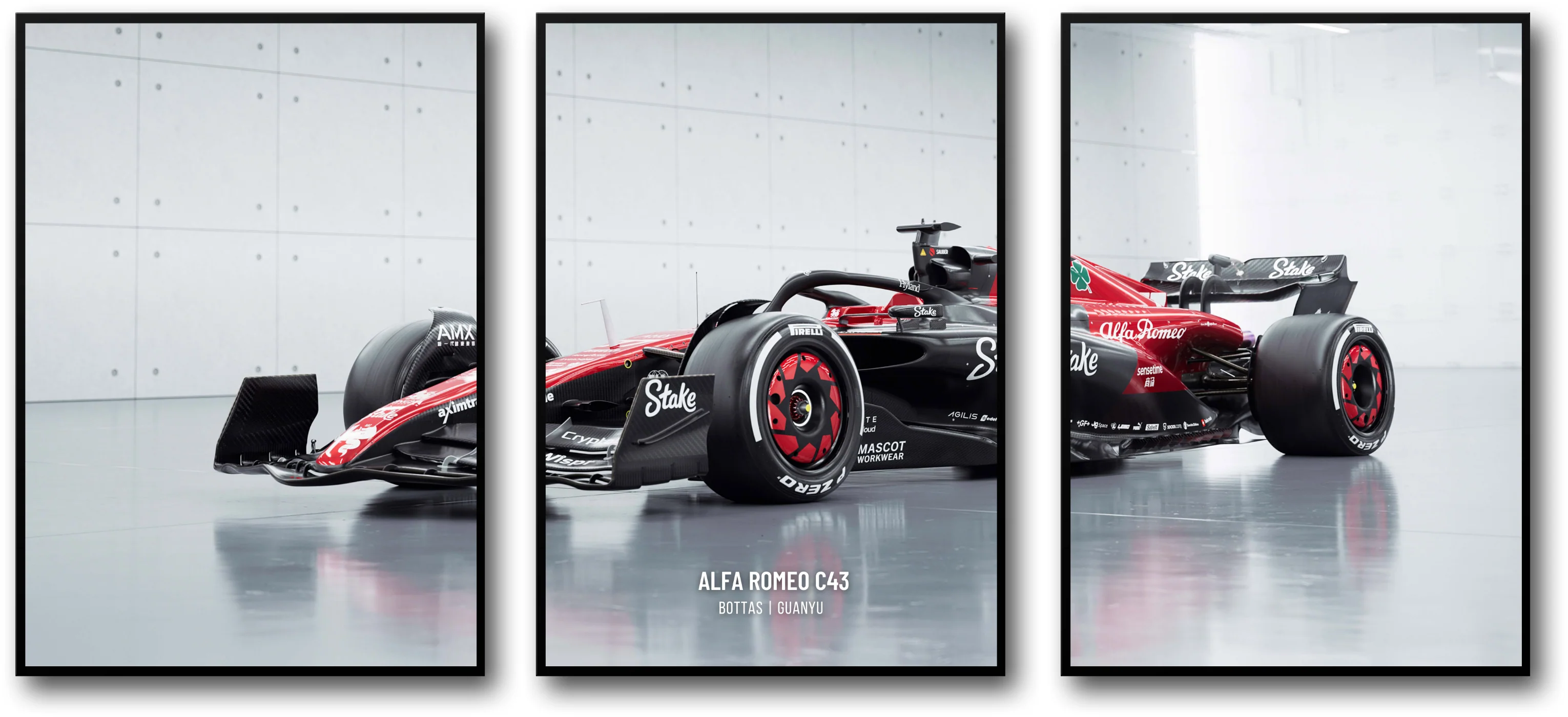 Alfa Romeo F1 Car | 3-Piece Art Set