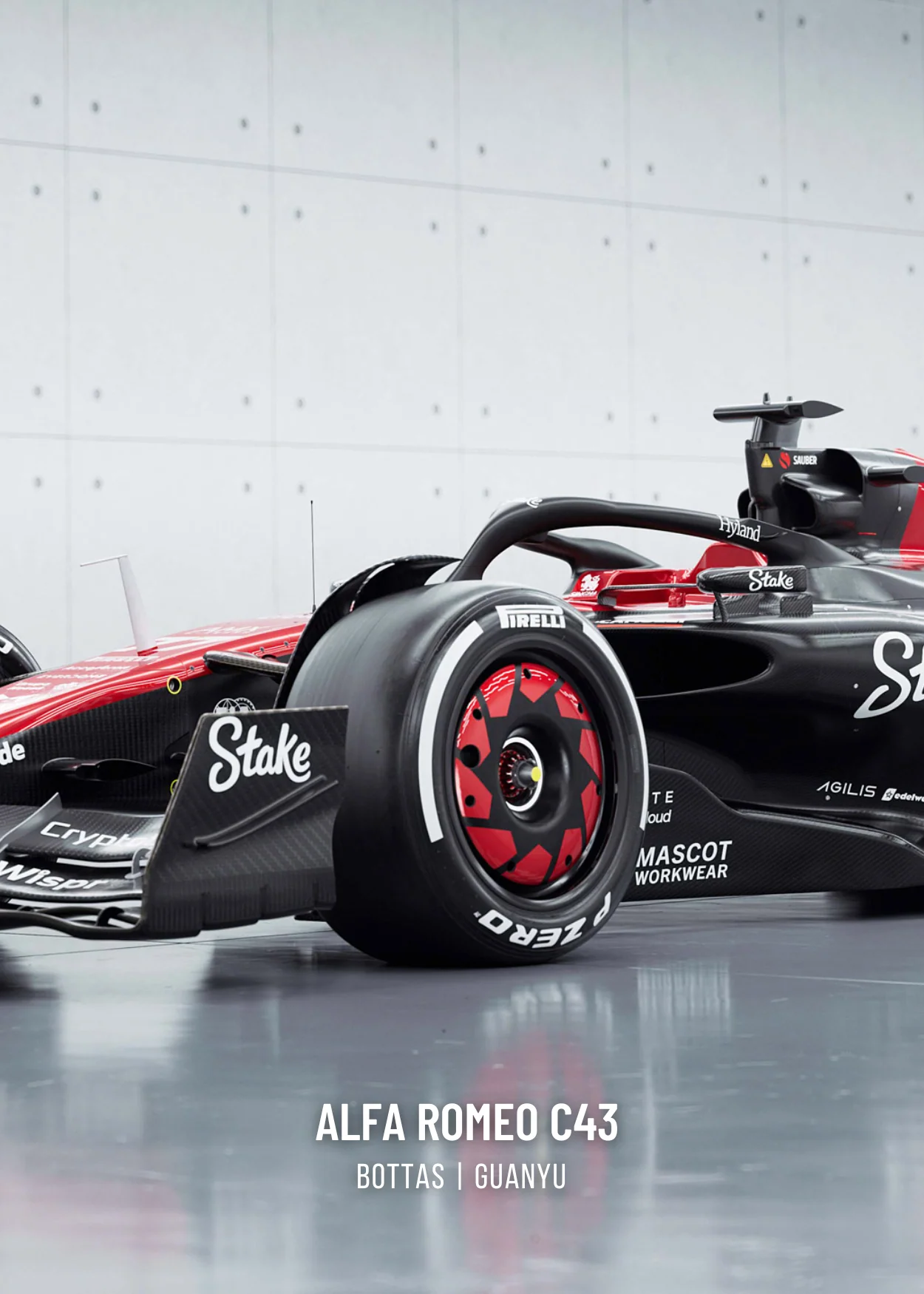 Alfa Romeo F1 Car | 3-Piece Art Set - Image 3