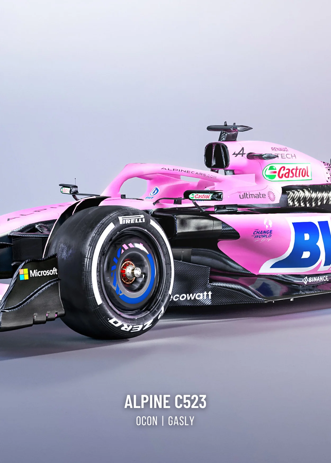 Alpine Racing F1 Car Set | Triple Panel - Image 3