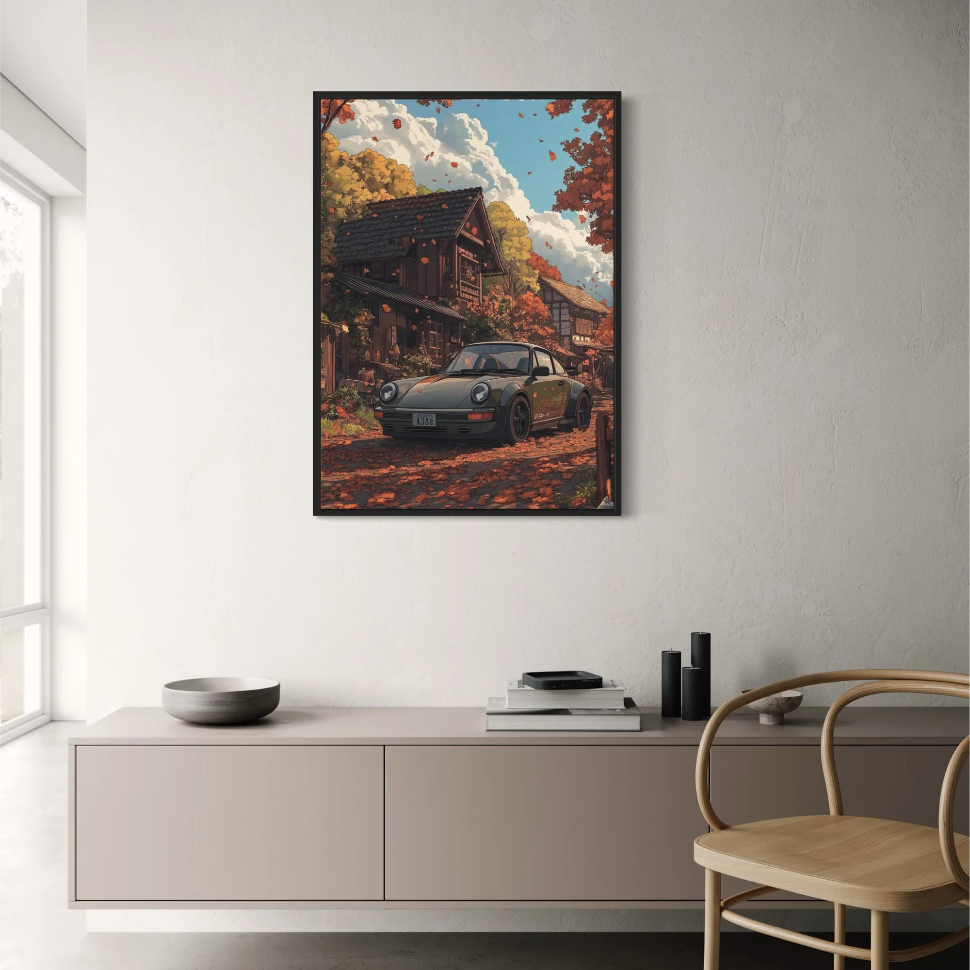 Vintage Sports Car | Scenic Alpine Drive | Autumn Countryside - Image 2