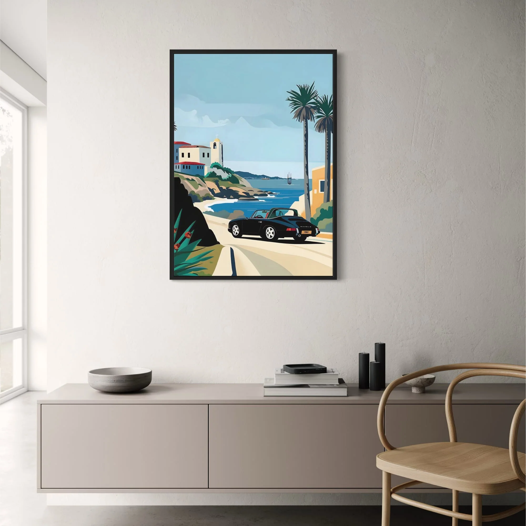 Retro Convertible Coastal Trip | Classic Car | Mediterranean Charm - Image 2