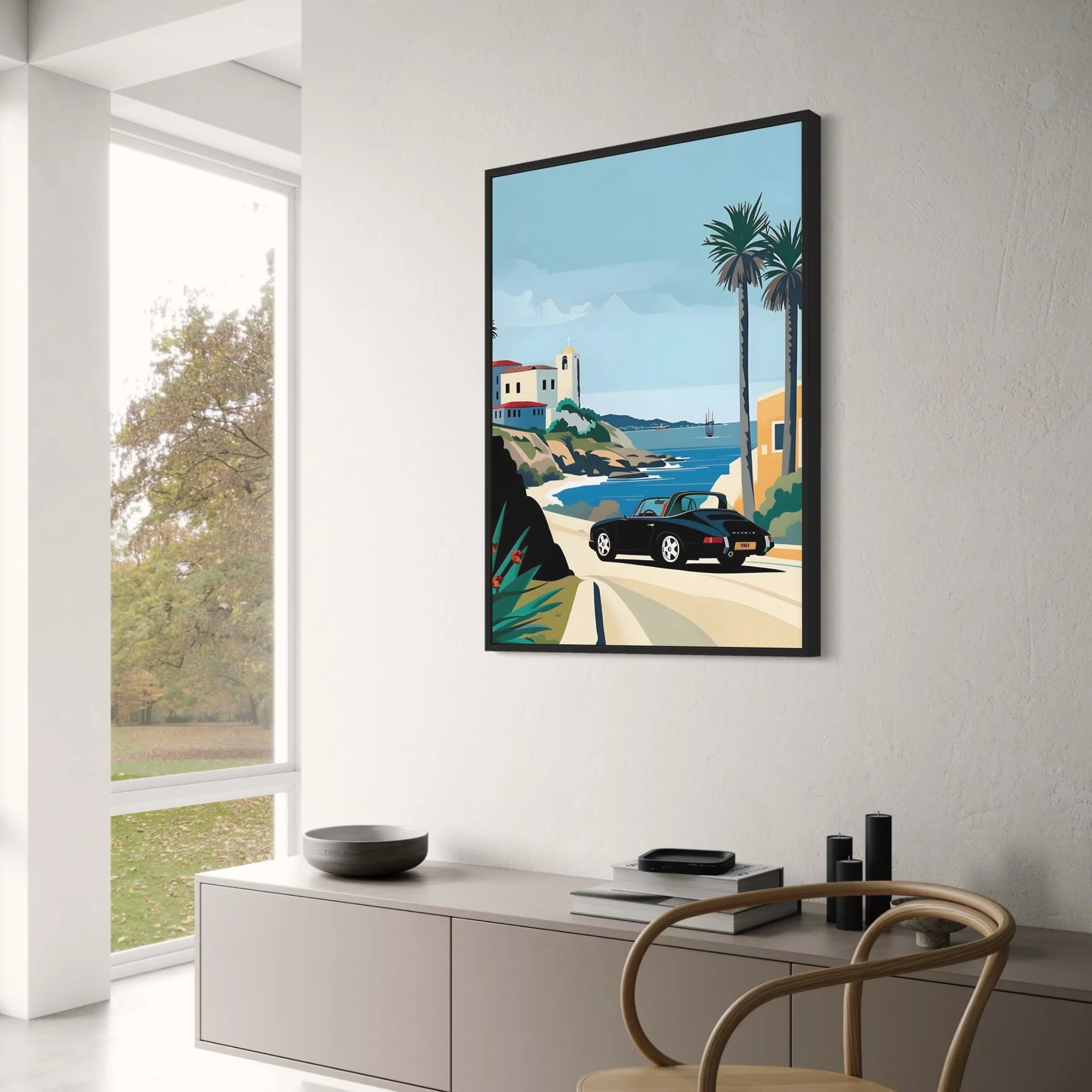 Retro Convertible Coastal Trip | Classic Car | Mediterranean Charm - Image 3