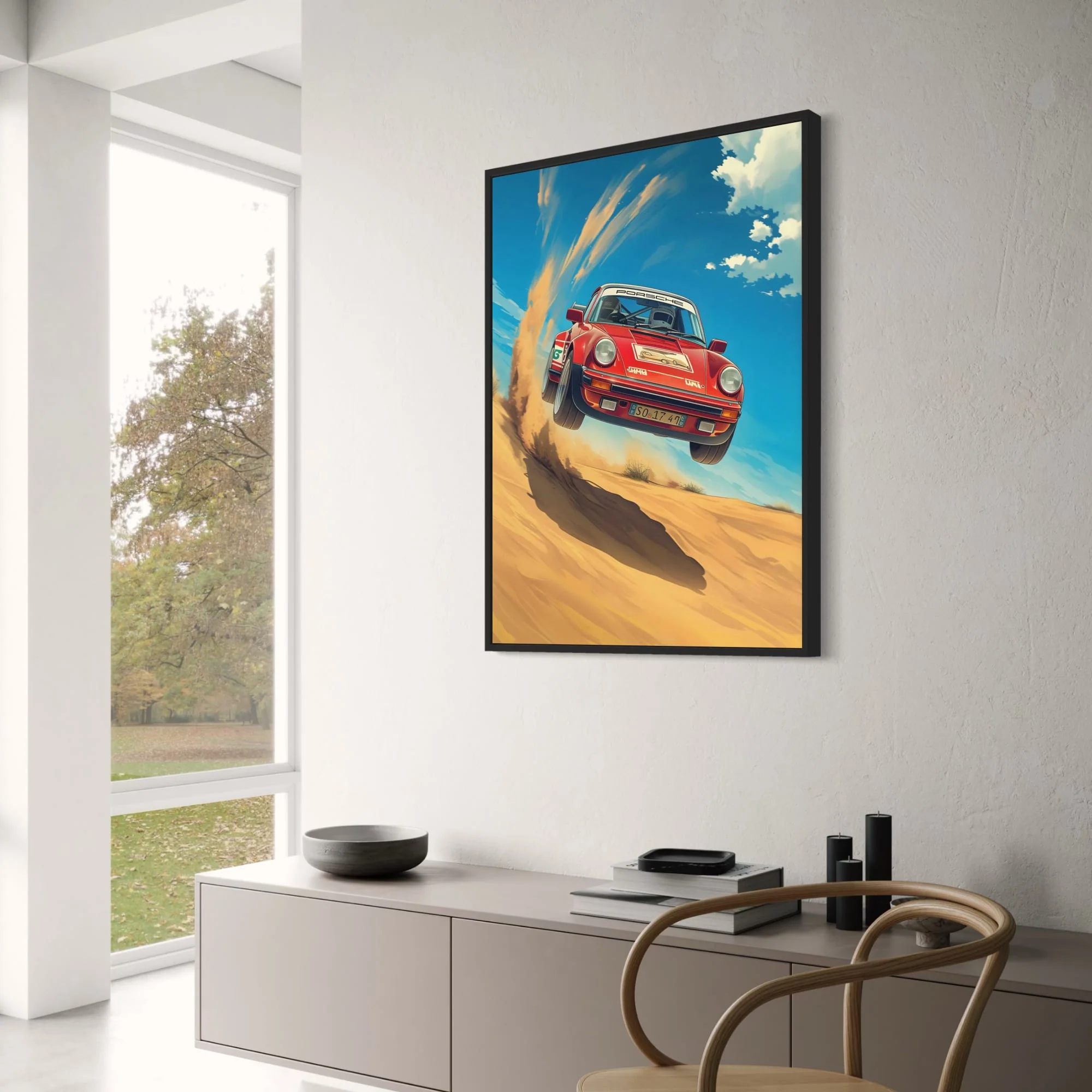 Iconic Red Porsche | Vintage Sports Car | Alpine Racing Adventure - Image 3