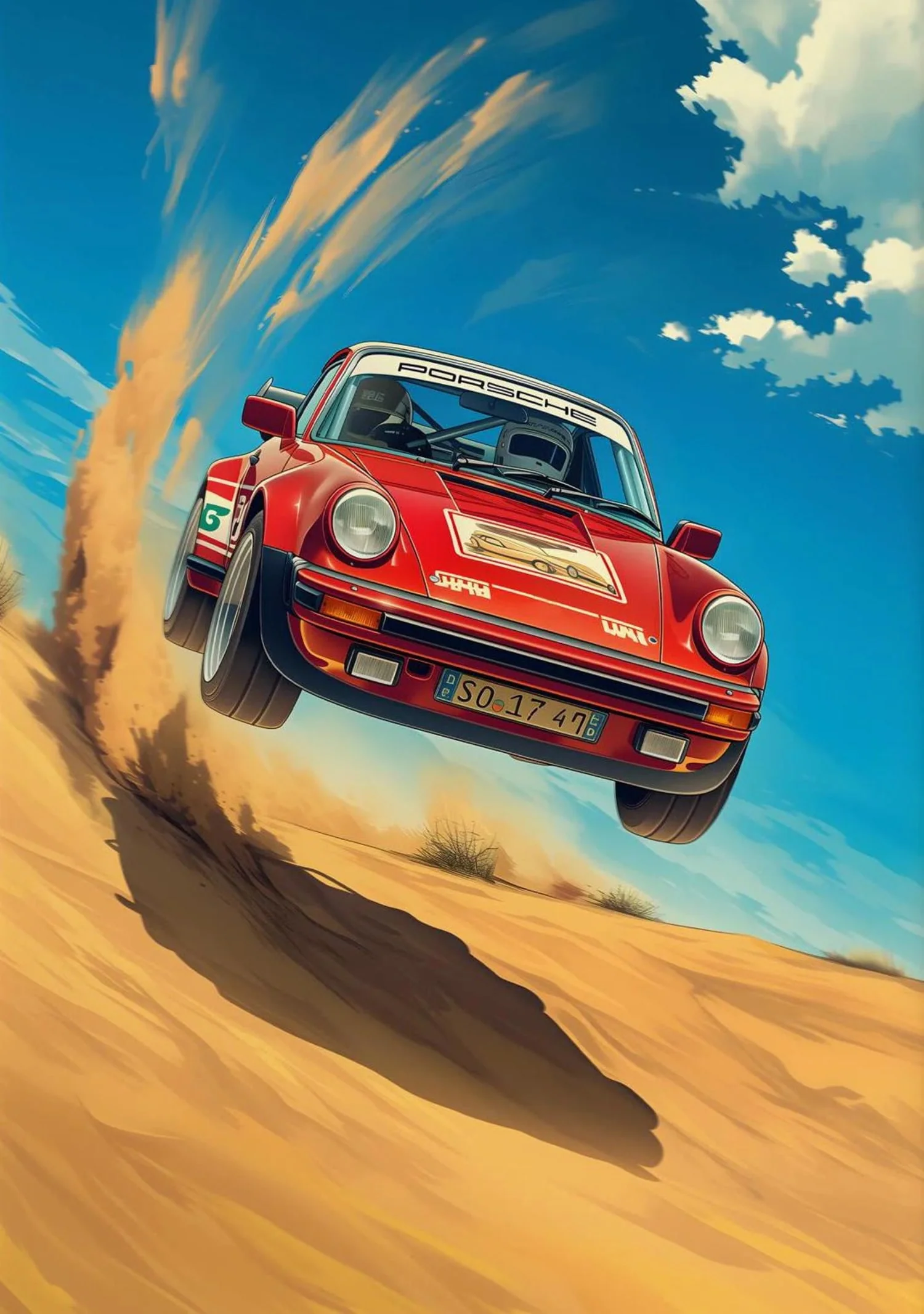 Iconic Red Porsche | Vintage Sports Car | Alpine Racing Adventure - Image 4