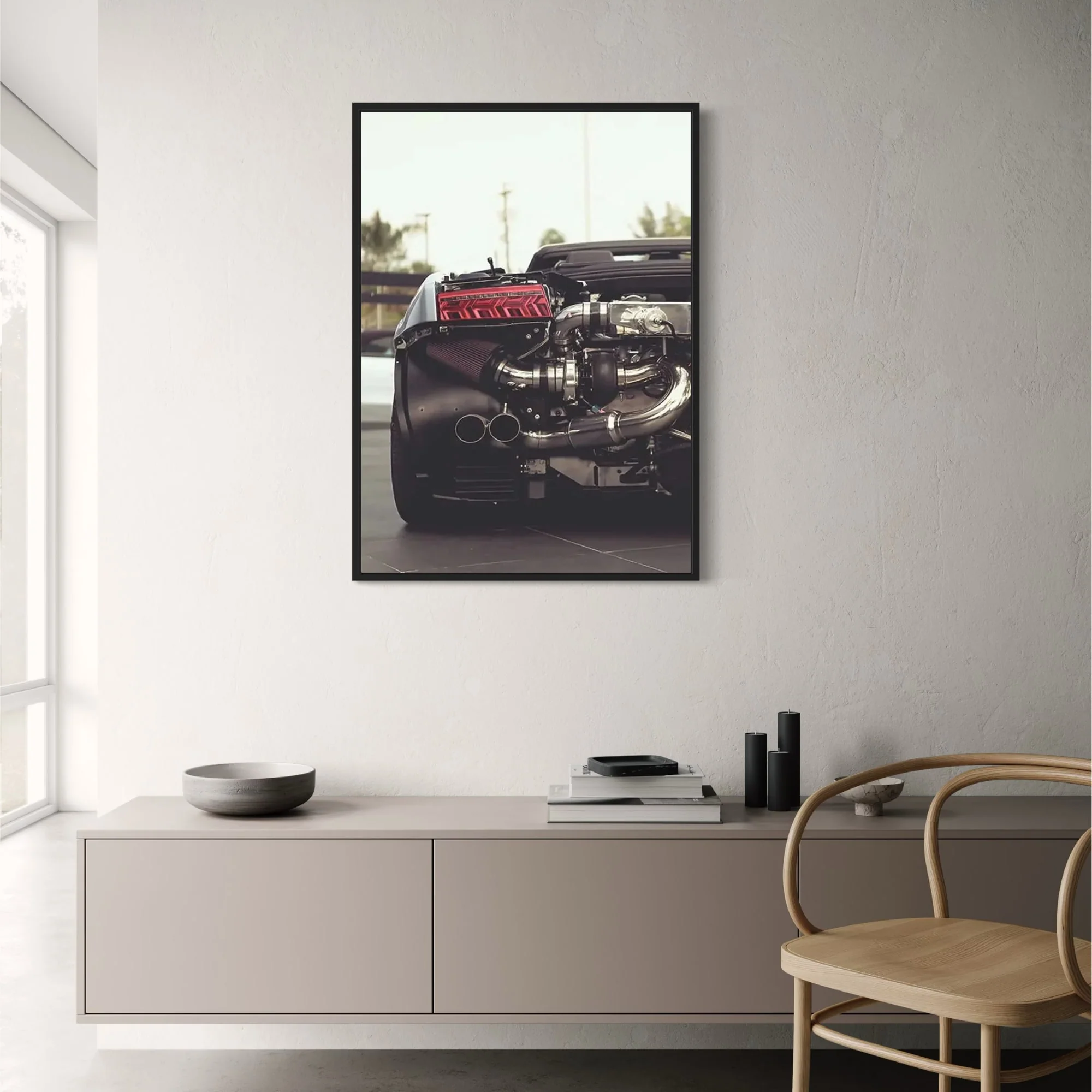 Retro Car Art | Exposed Engine | Urban Speed - Image 2