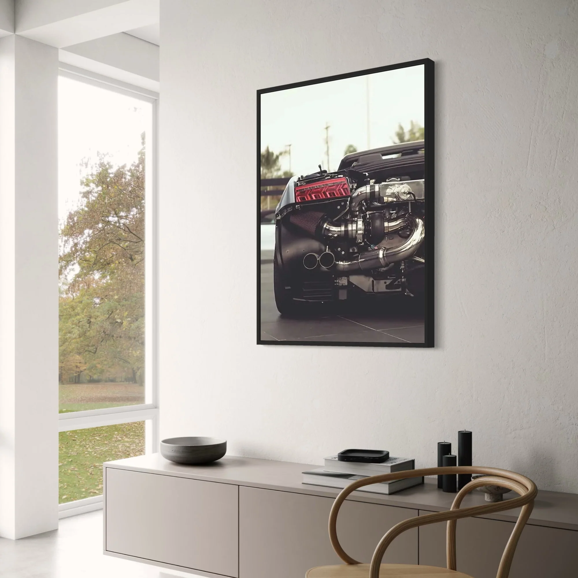 Retro Car Art | Exposed Engine | Urban Speed - Image 3