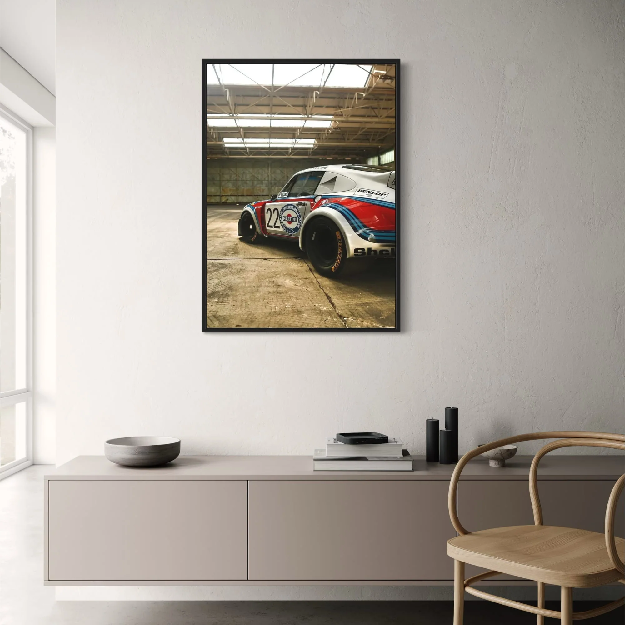 80s Retro Racing Car | Martini Club Design | Vintage Motorsport Art - Image 2