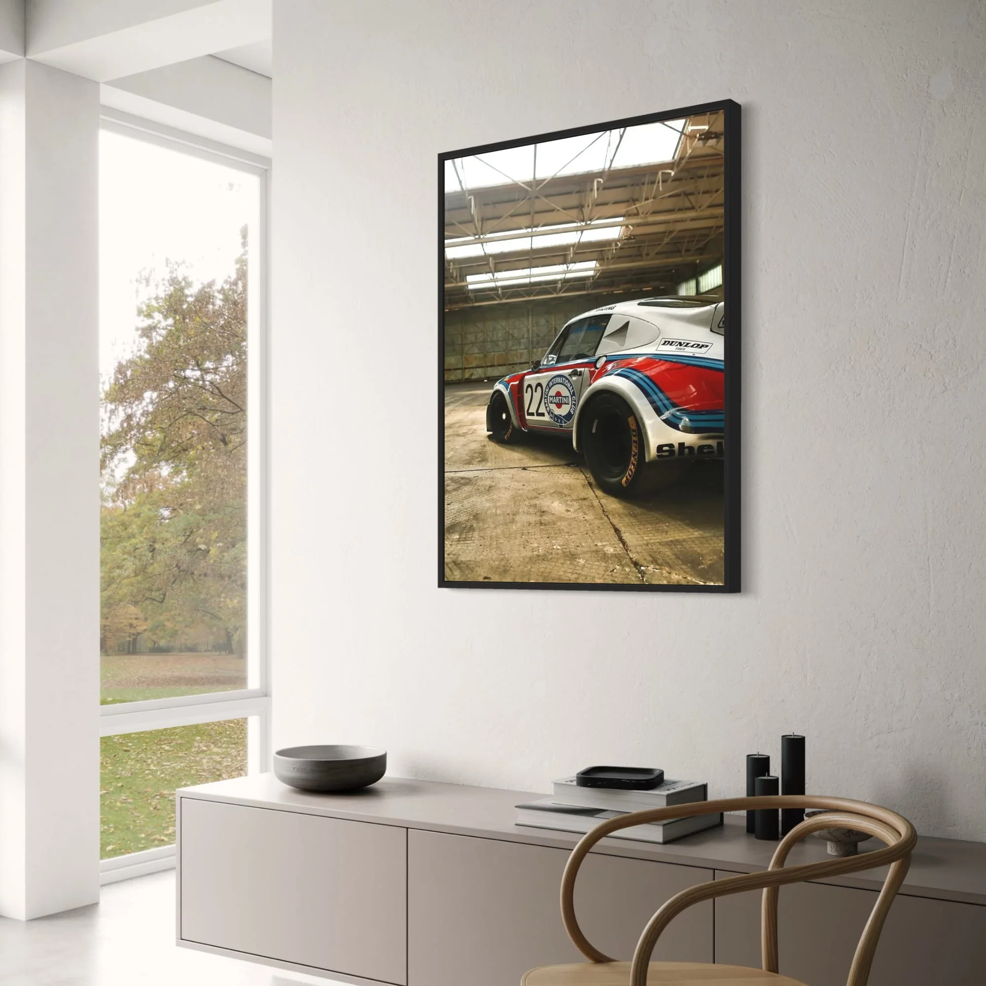 80s Retro Racing Car | Martini Club Design | Vintage Motorsport Art - Image 3