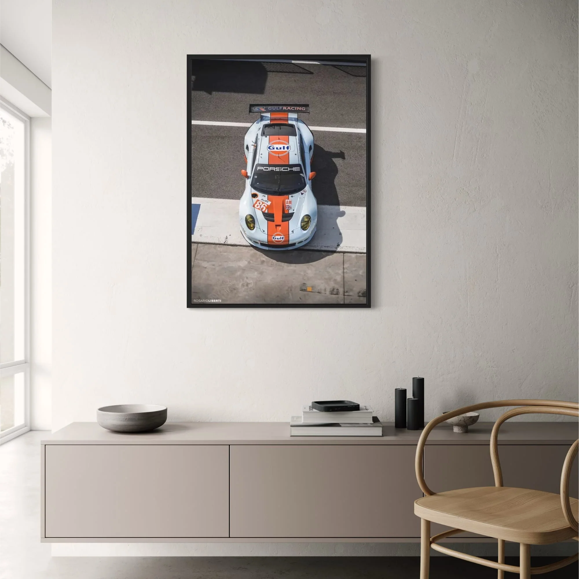 Gulf Racing Porsche | Orange Blue Design - Image 2