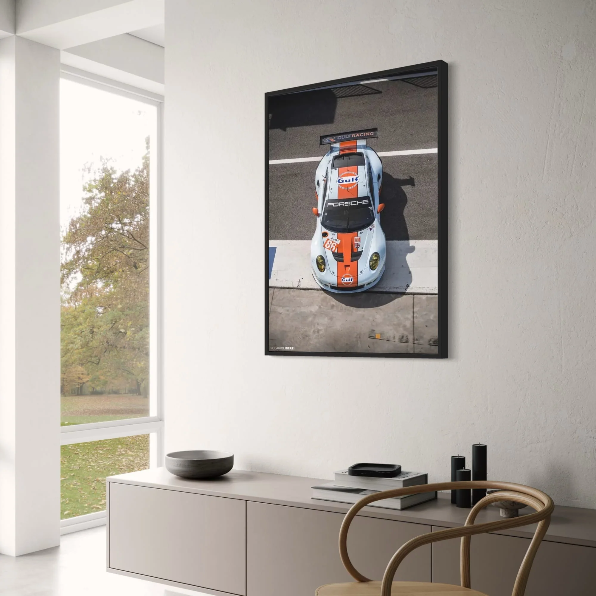 Gulf Racing Porsche | Orange Blue Design - Image 3