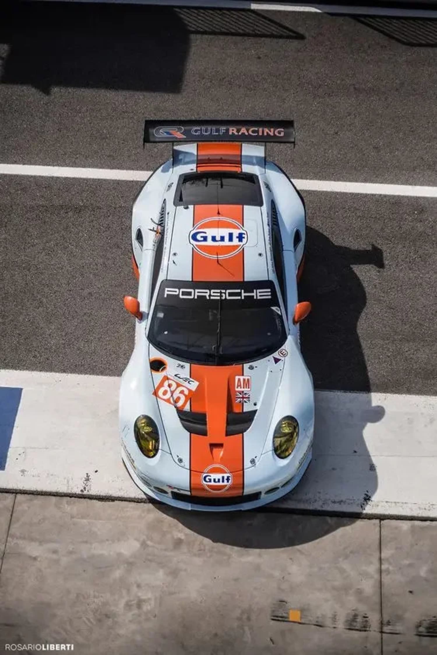 Gulf Racing Porsche | Orange Blue Design - Image 4
