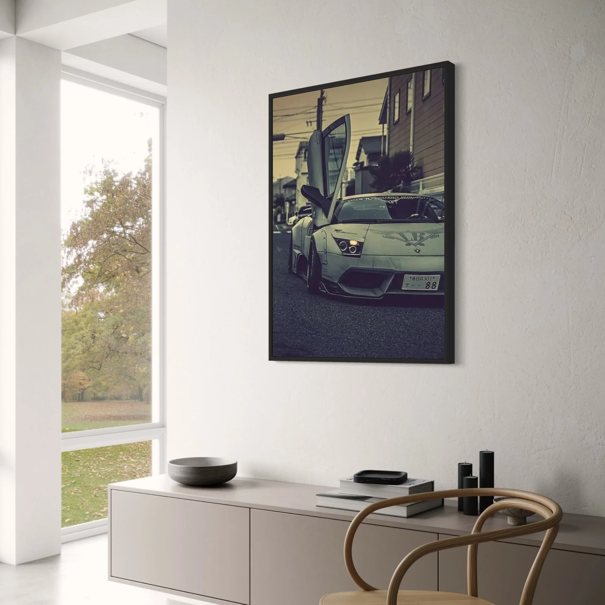 Modern Supercar | Lambo Doors | Urban Evening Mood - Image 3
