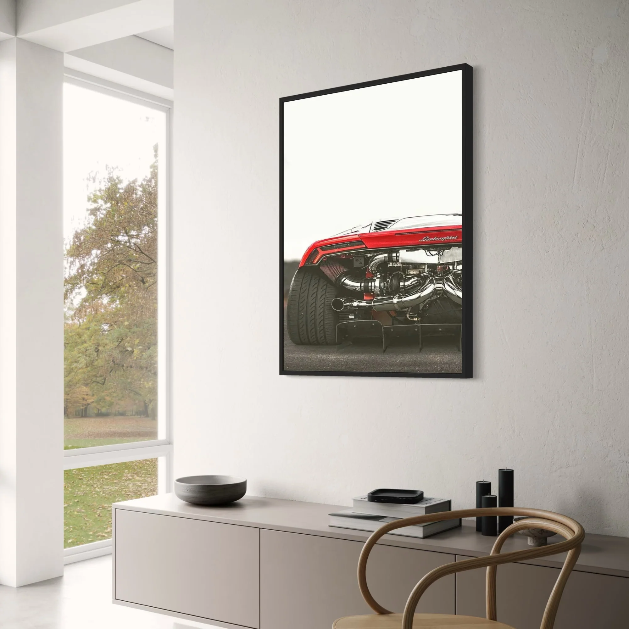 Lamborghini Supercar | Rear View & Chrome Details - Image 3
