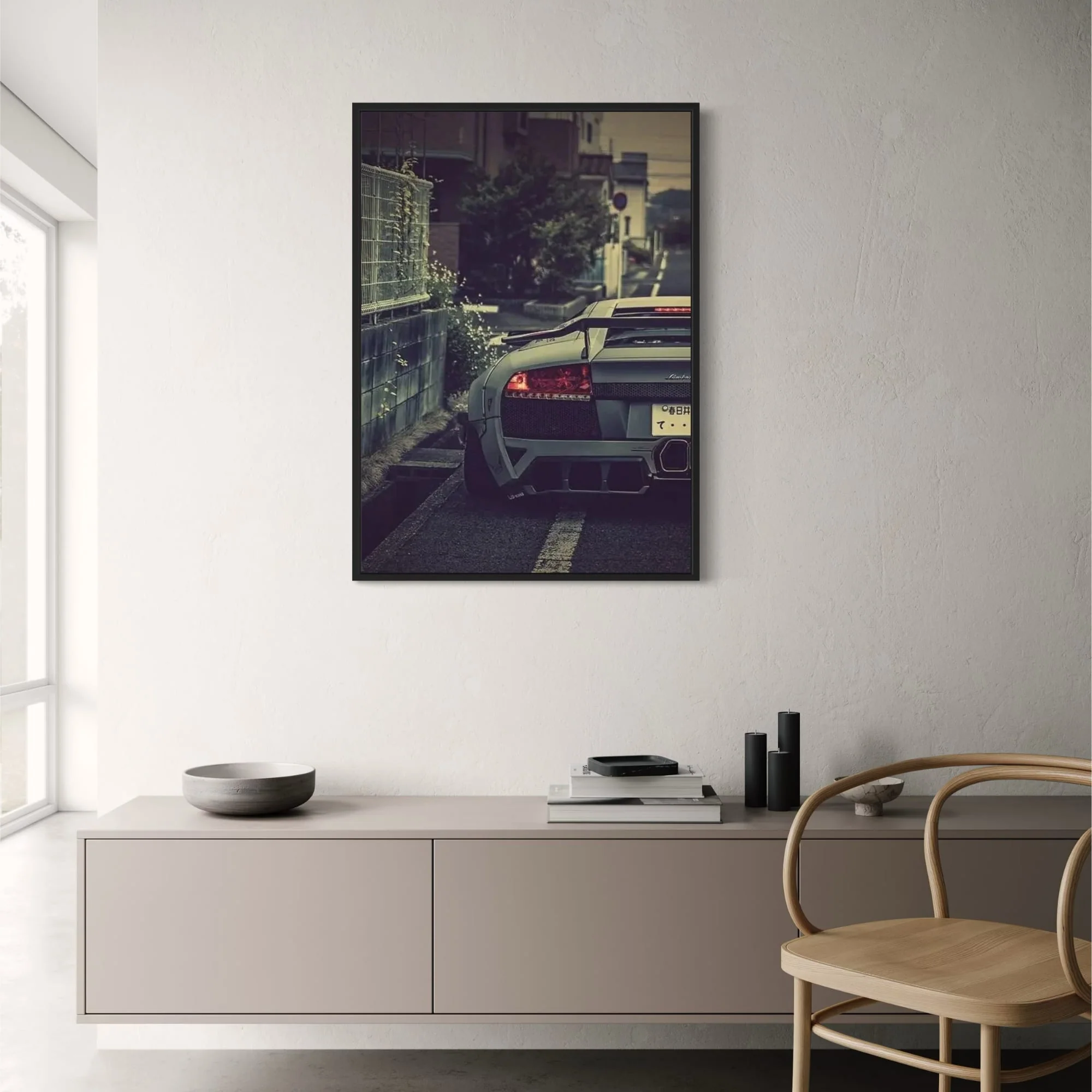 80s Retro Sports Car | Exotic Racing | Urban Setting - Image 2