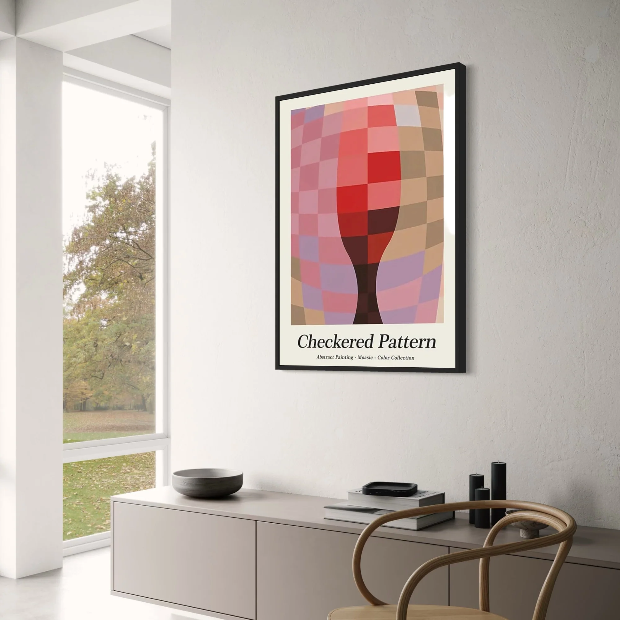 Checkered Pattern | Hidden Glass | Iconic Art Collection - Image 3
