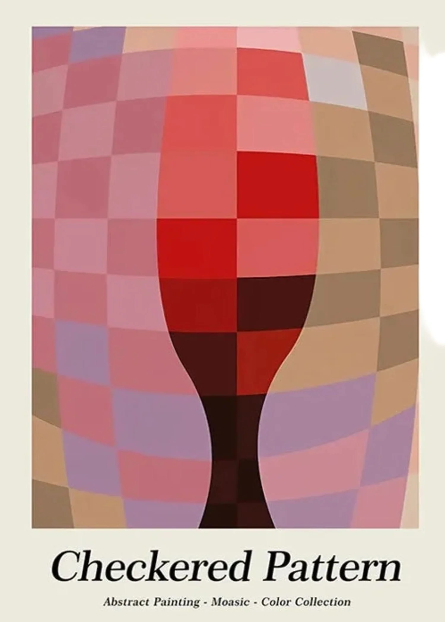 Checkered Pattern | Hidden Glass | Iconic Art Collection - Image 4