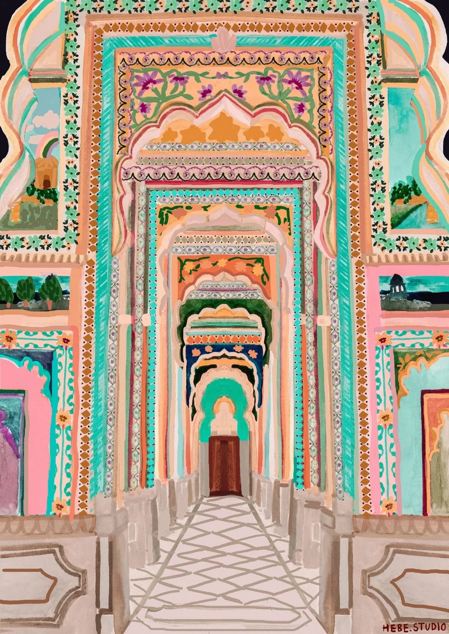 Abstract India Landscape - Image 4