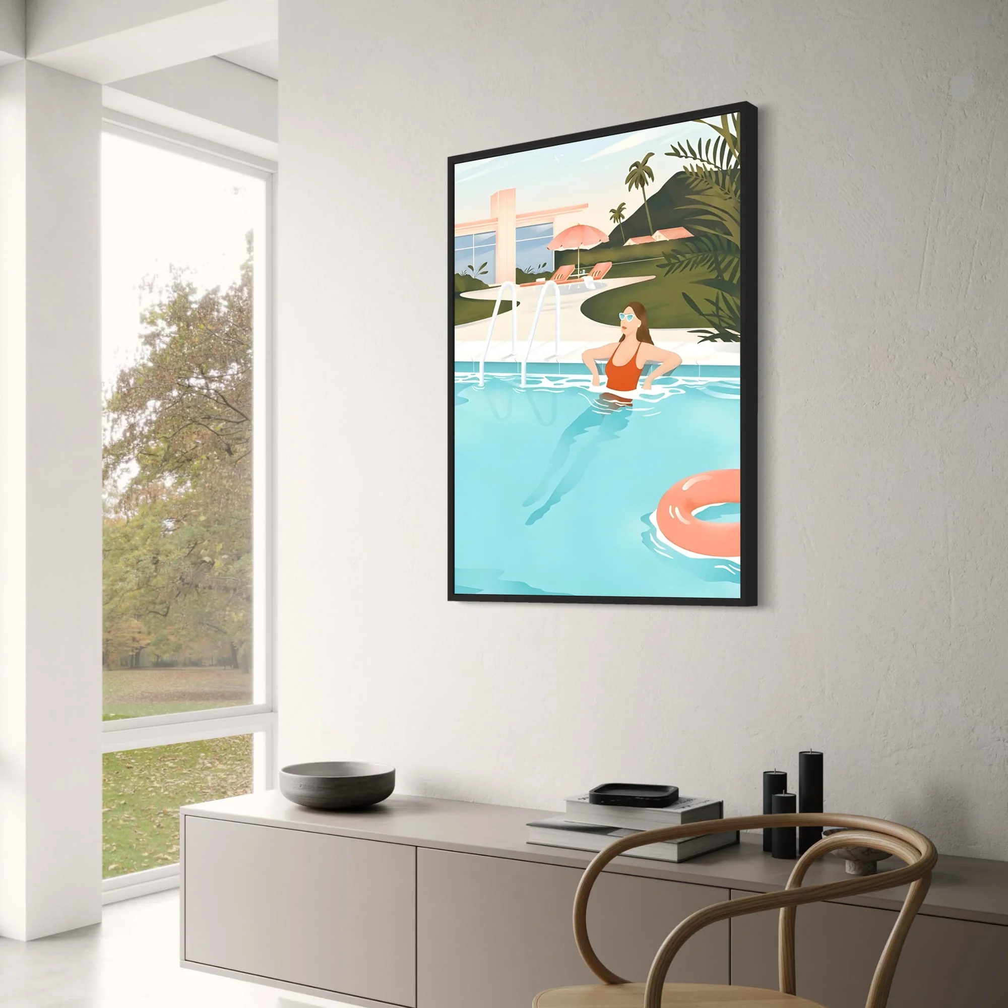 Serene Poolside Scene | Relax by the Pool - Image 3