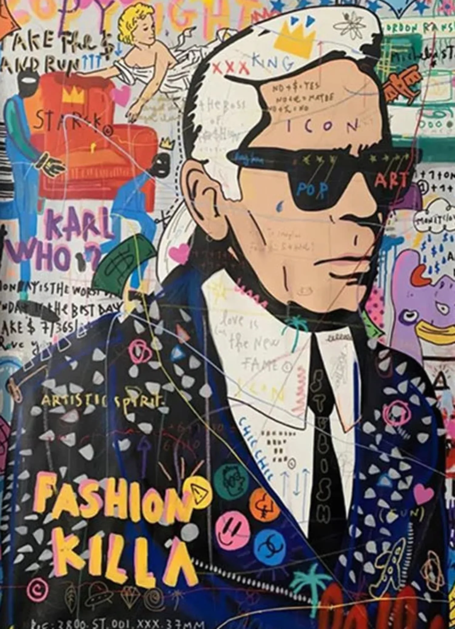Queen Portrait | Abstract Graffiti | British Street Pop - Image 4