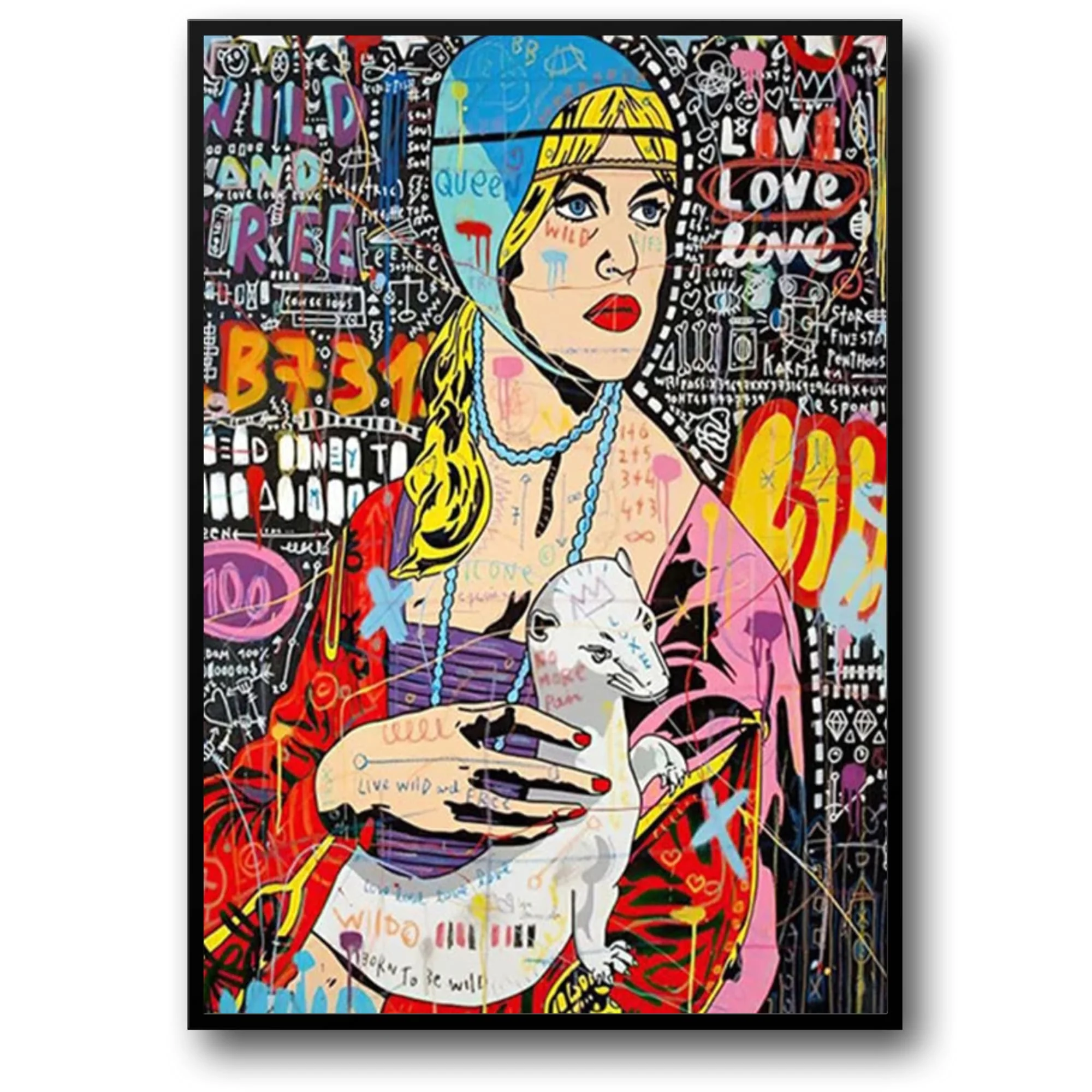 Abstract Graffiti | Queen of England Portrait
