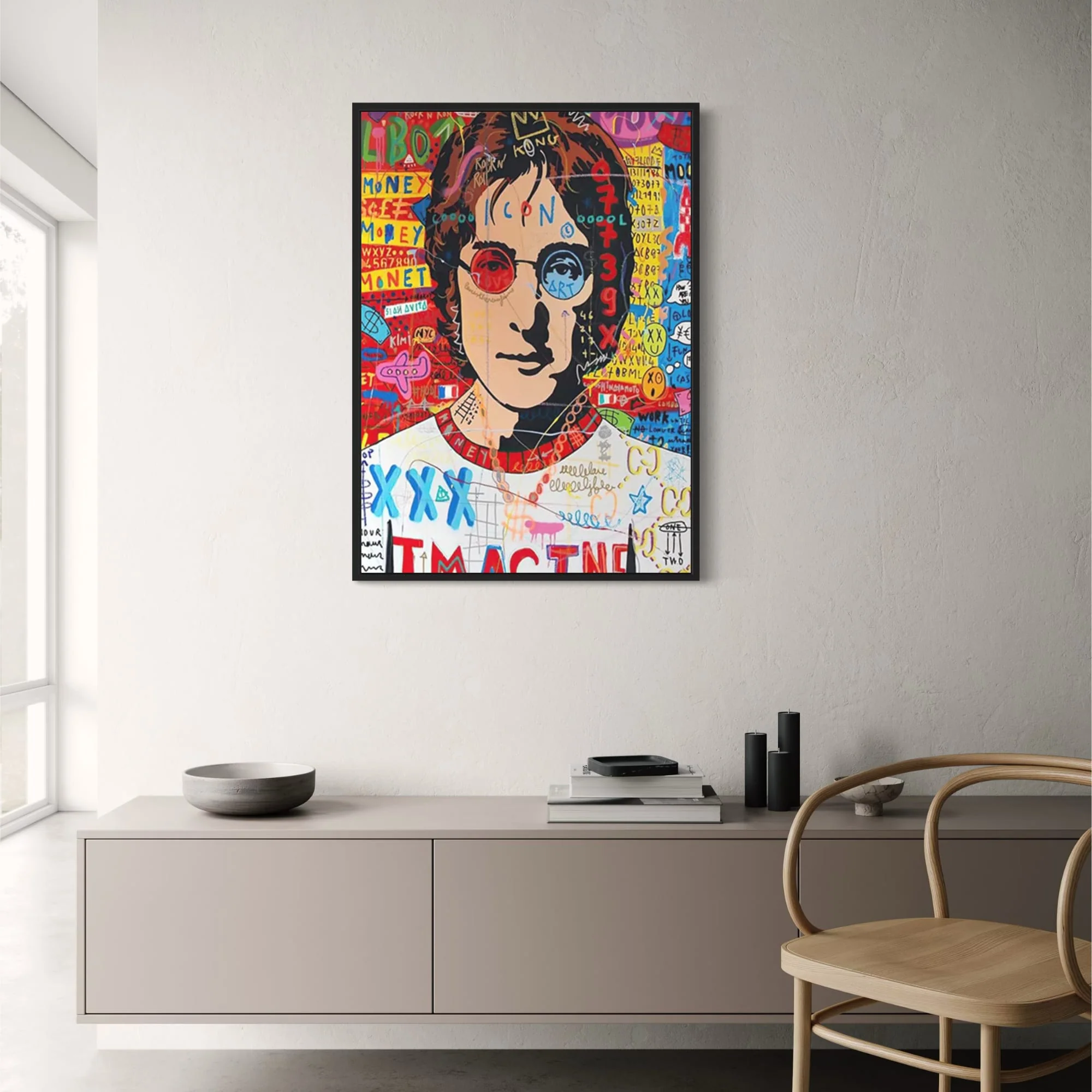 Abstract Street Pop Graffiti | John Lennon Portrait - Image 2