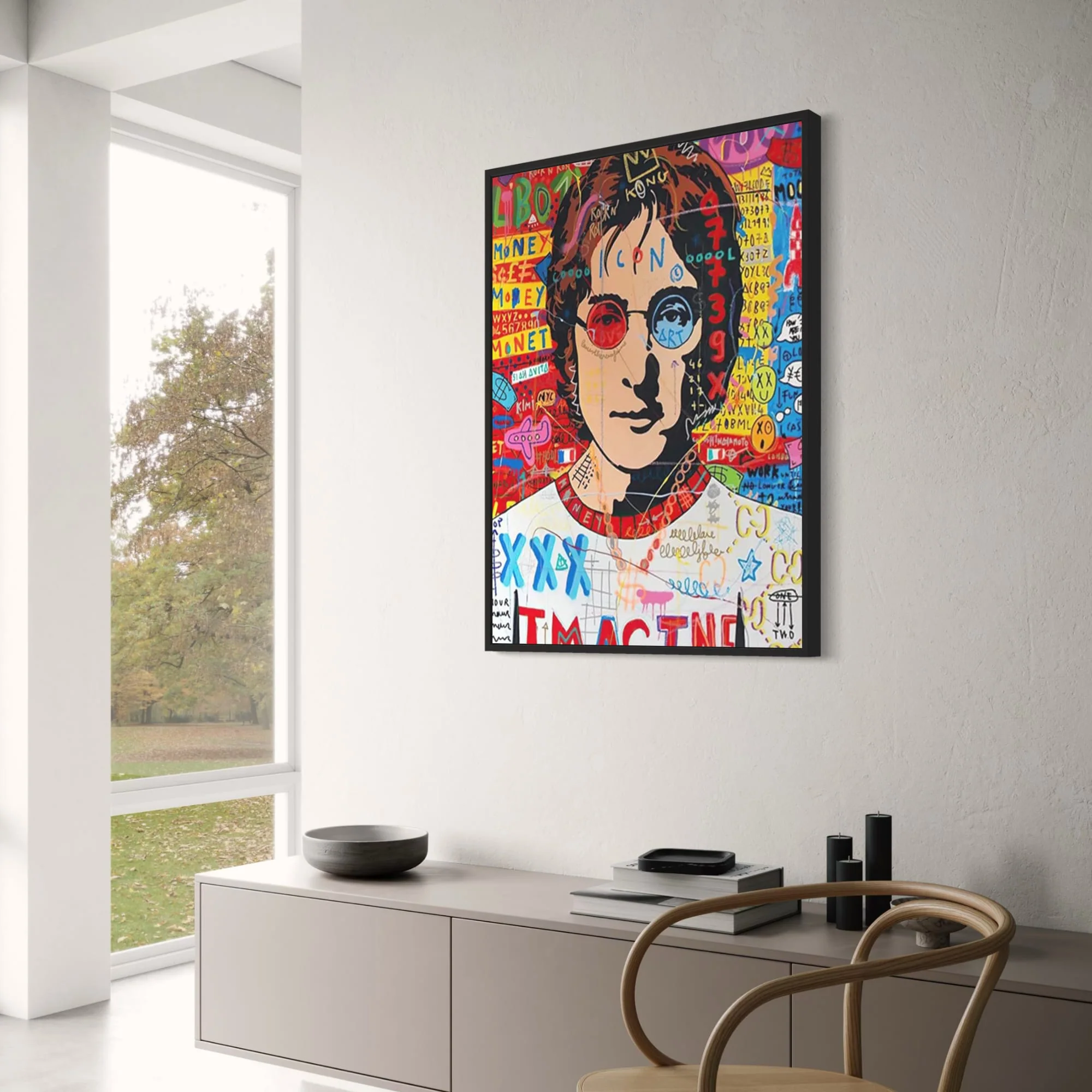 Abstract Street Pop Graffiti | John Lennon Portrait - Image 3