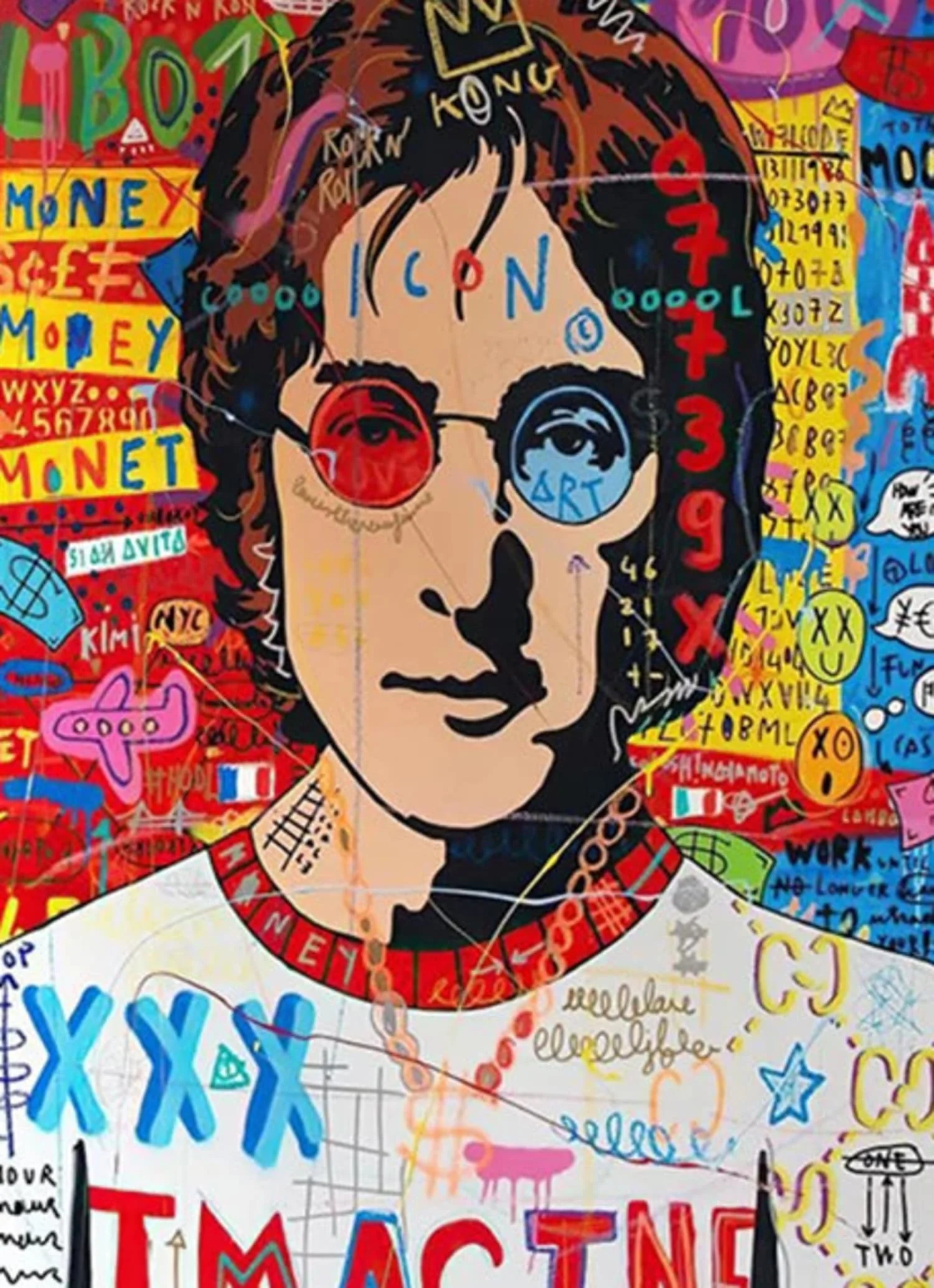 Abstract Street Pop Graffiti | John Lennon Portrait - Image 4