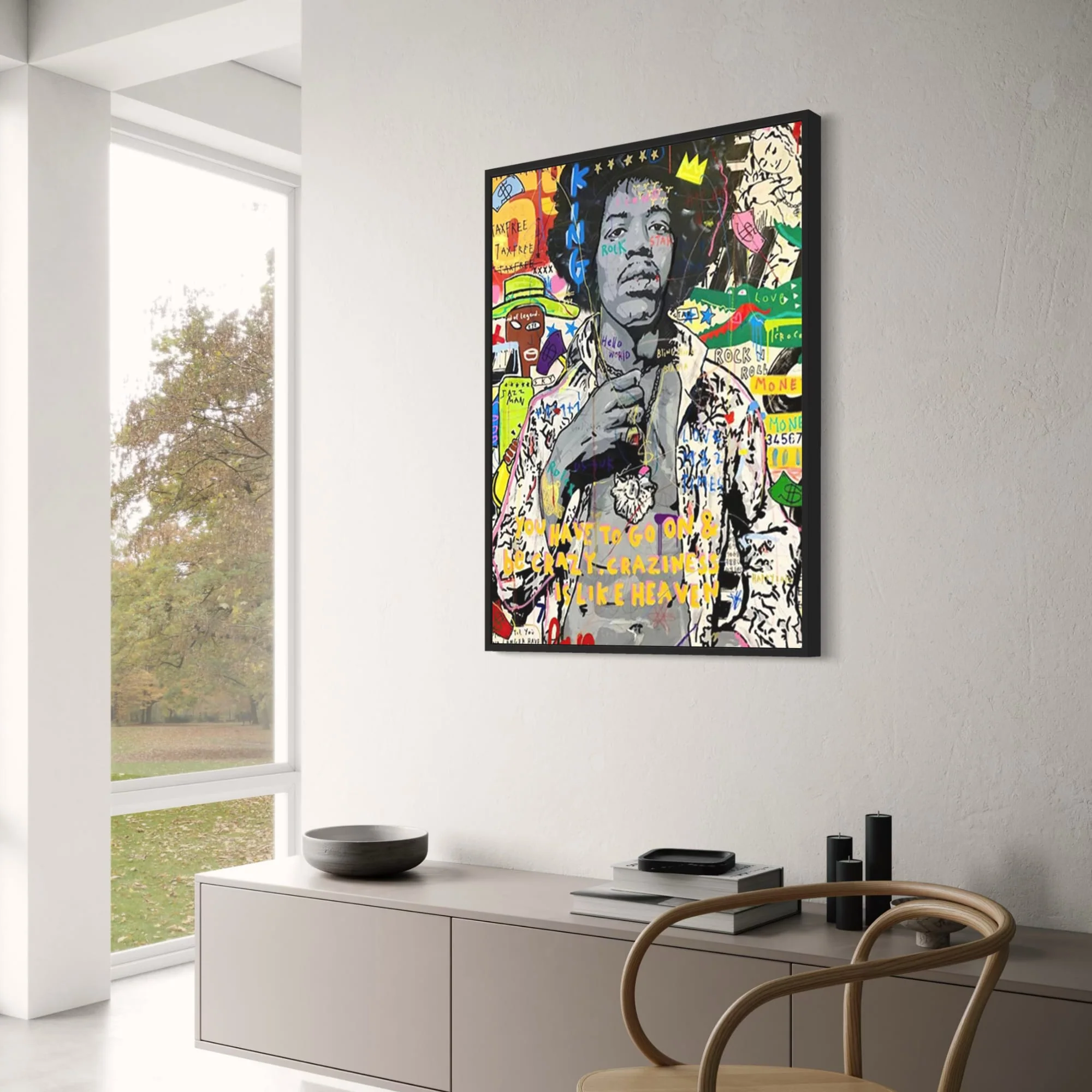 Jimi Hendrix Portrait | Abstract Street Pop Graffiti - Image 3