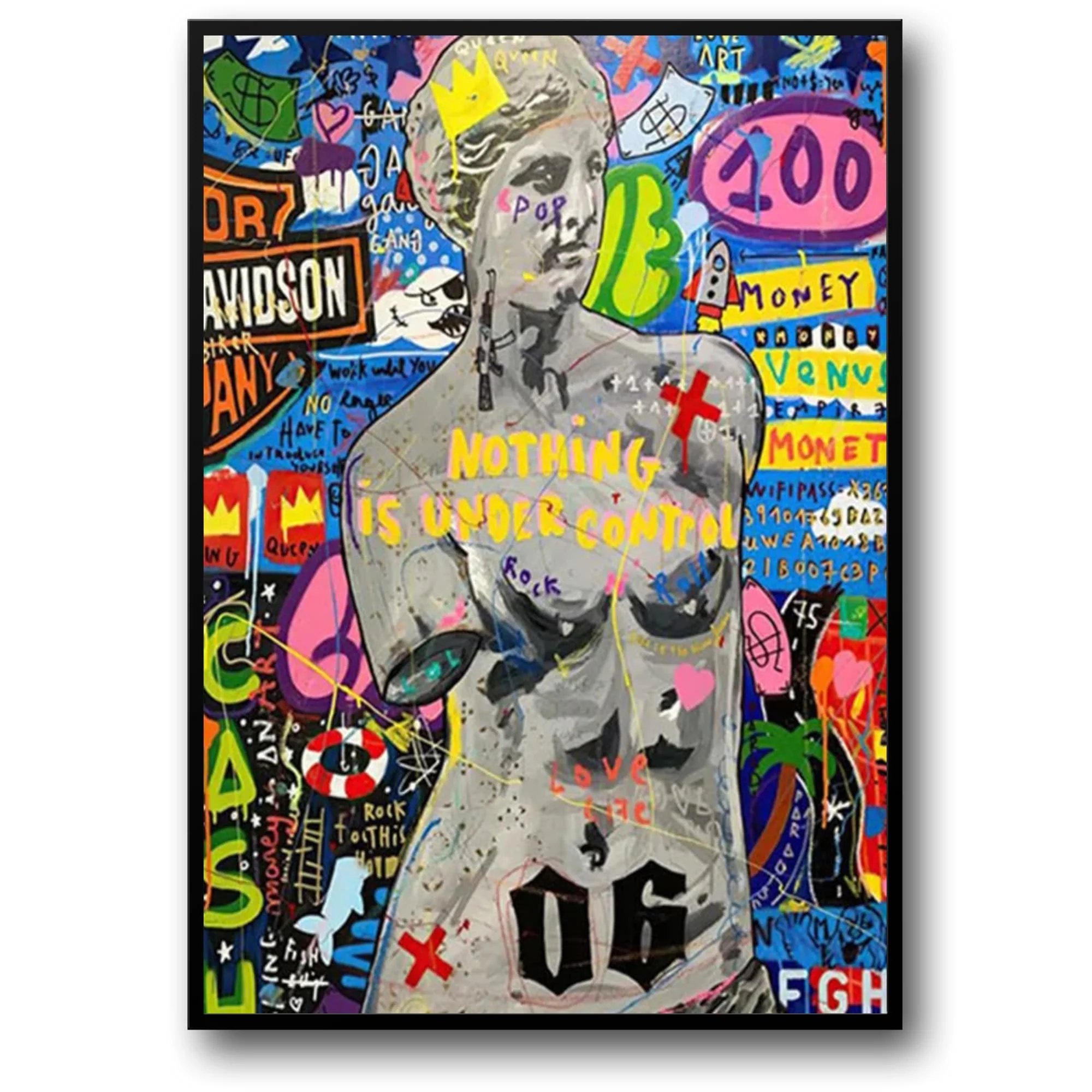 Graffiti Queen of England | Abstract Portrait